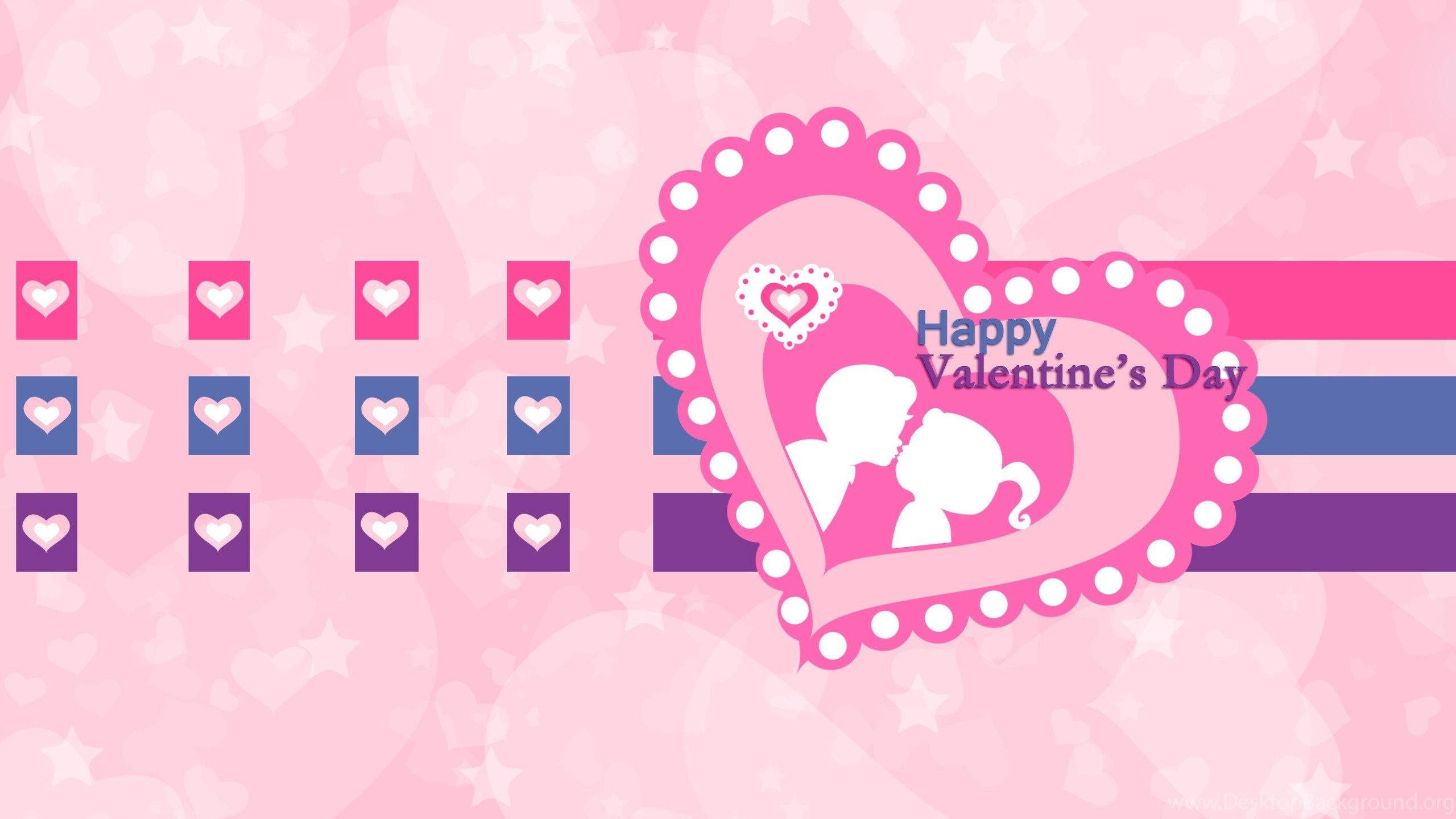 Download Cute Heart Valentines Desktop Wallpaper