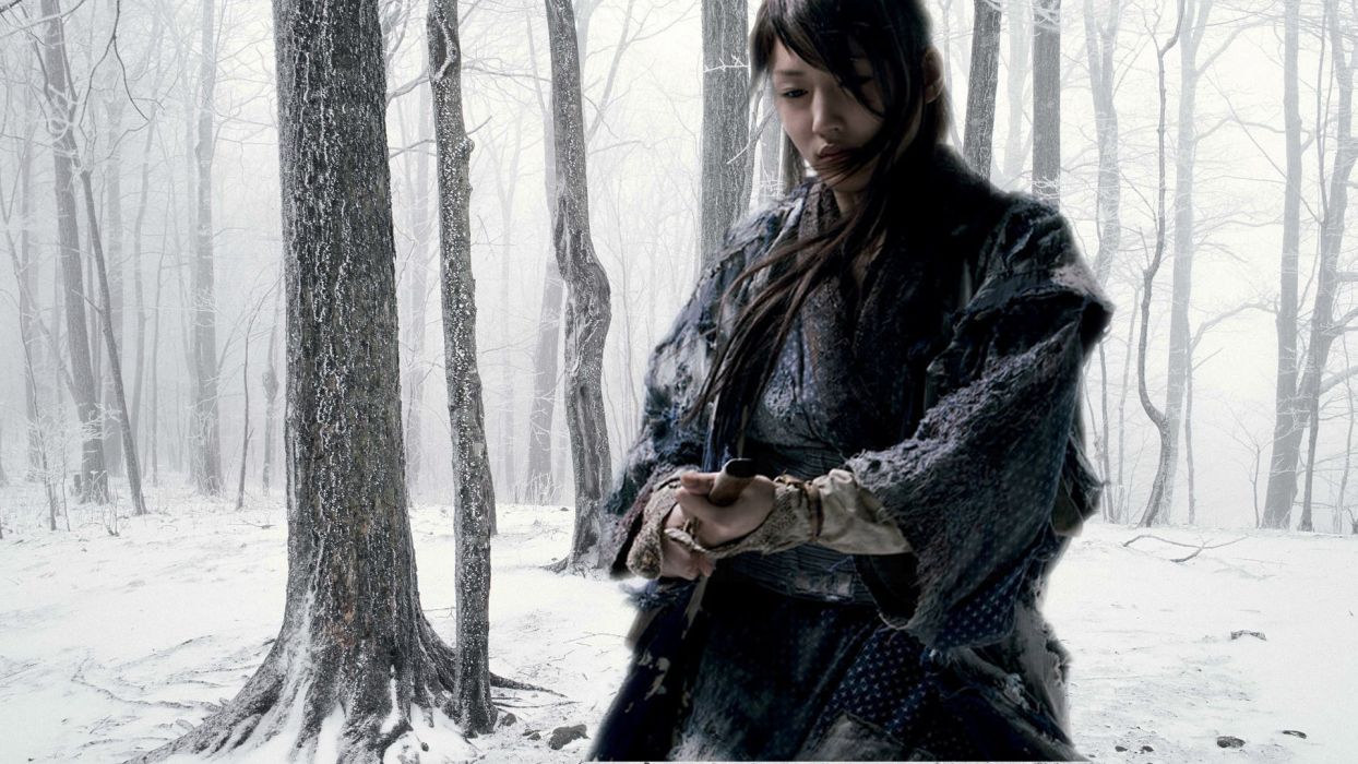 Japanese Female Rogue Winter Forest wallpaperx1080