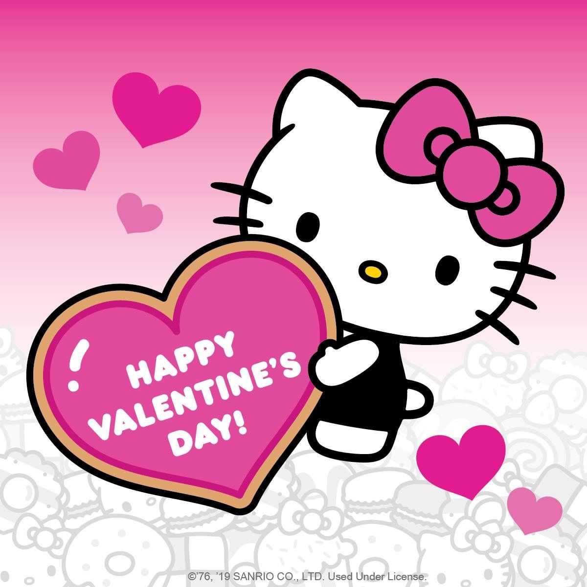 Happy Valentine's Day!. Sanrio hello kitty, Hello kitty, Hello kitty background