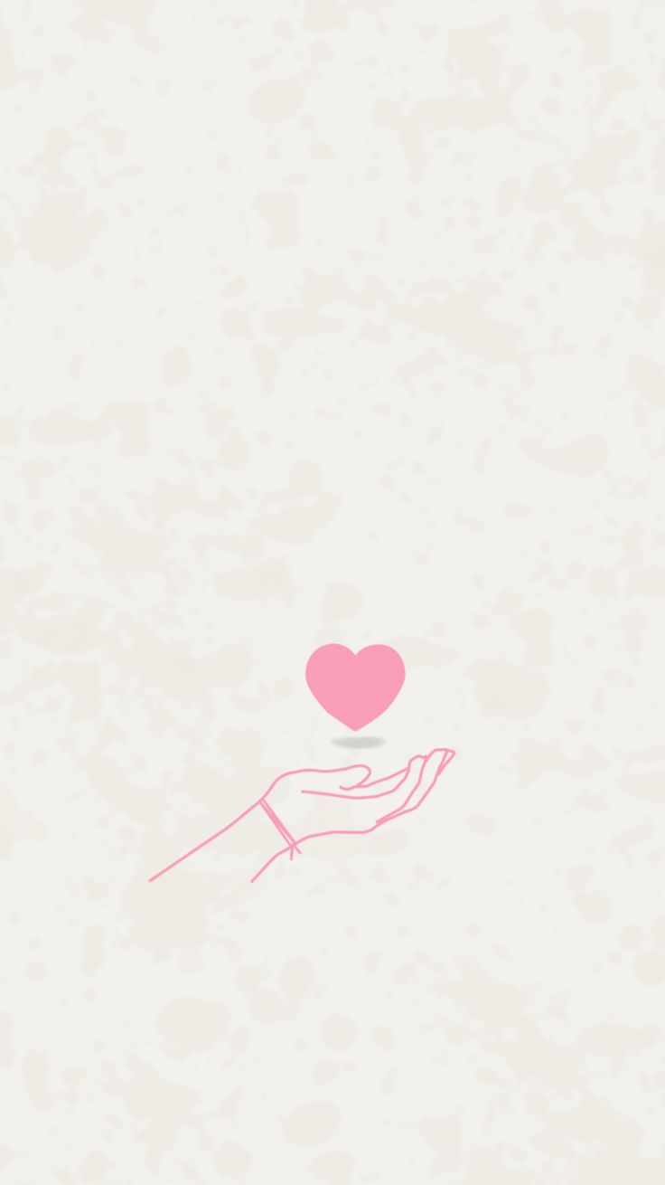 Minimalistic heart in hand Phone wallpaper ❣️ Valentines day inspired. Phone wallpaper, Valentines, Hand phone