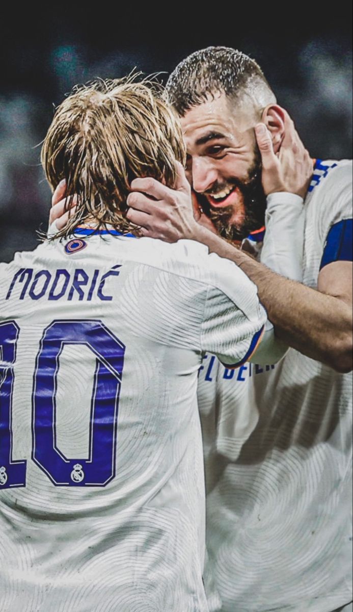 Benzema y Modrić. Fotos de fútbol, Fotos del equipo de fútbol, Real madrid fútbol