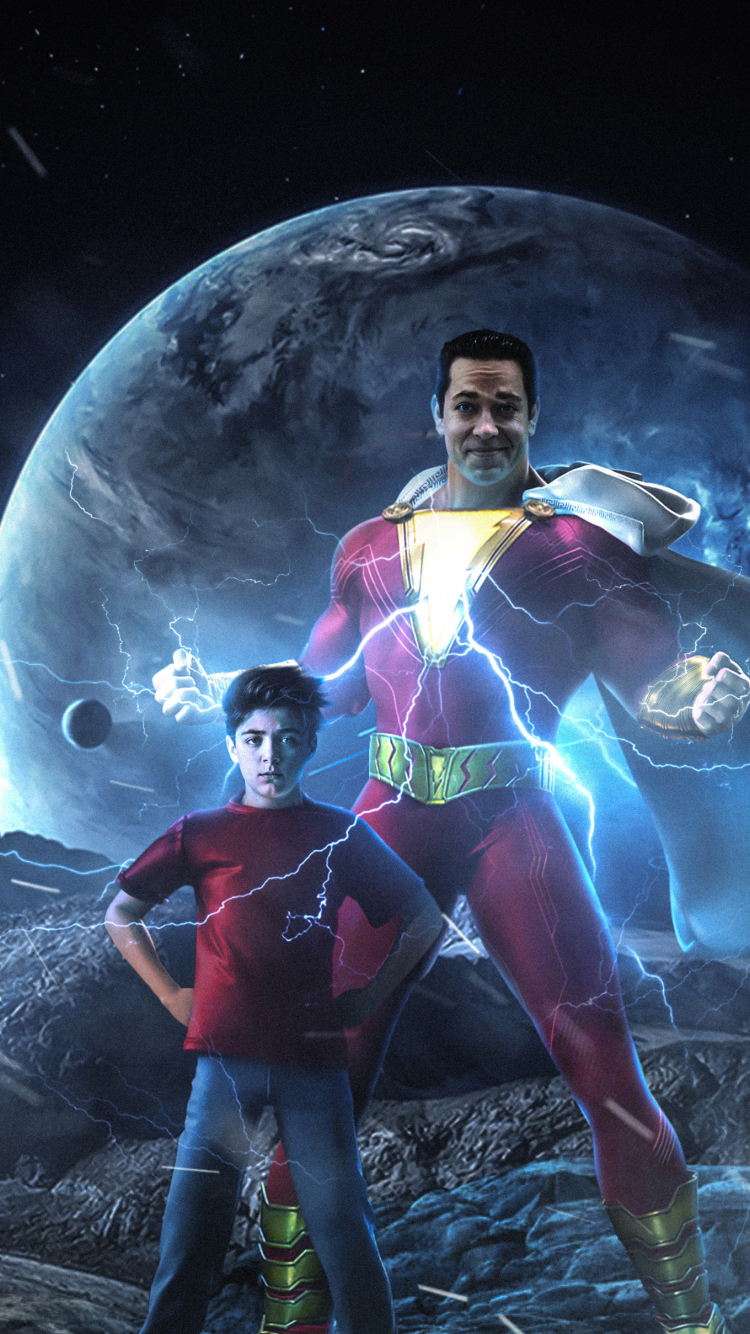 Download wallpaper 750x1334 shazam!, superhero, dc studio, 2018, iphone 7, iphone 8, 750x1334 HD background, 14937