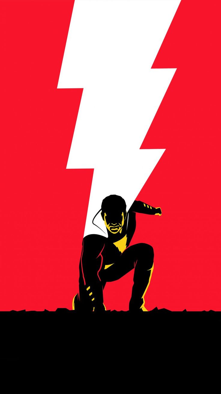 Shazam! Minimal 4K Ultra HD Mobile Wallpaper. Superhero wallpaper, Dc comics wallpaper, Dc comics artwork