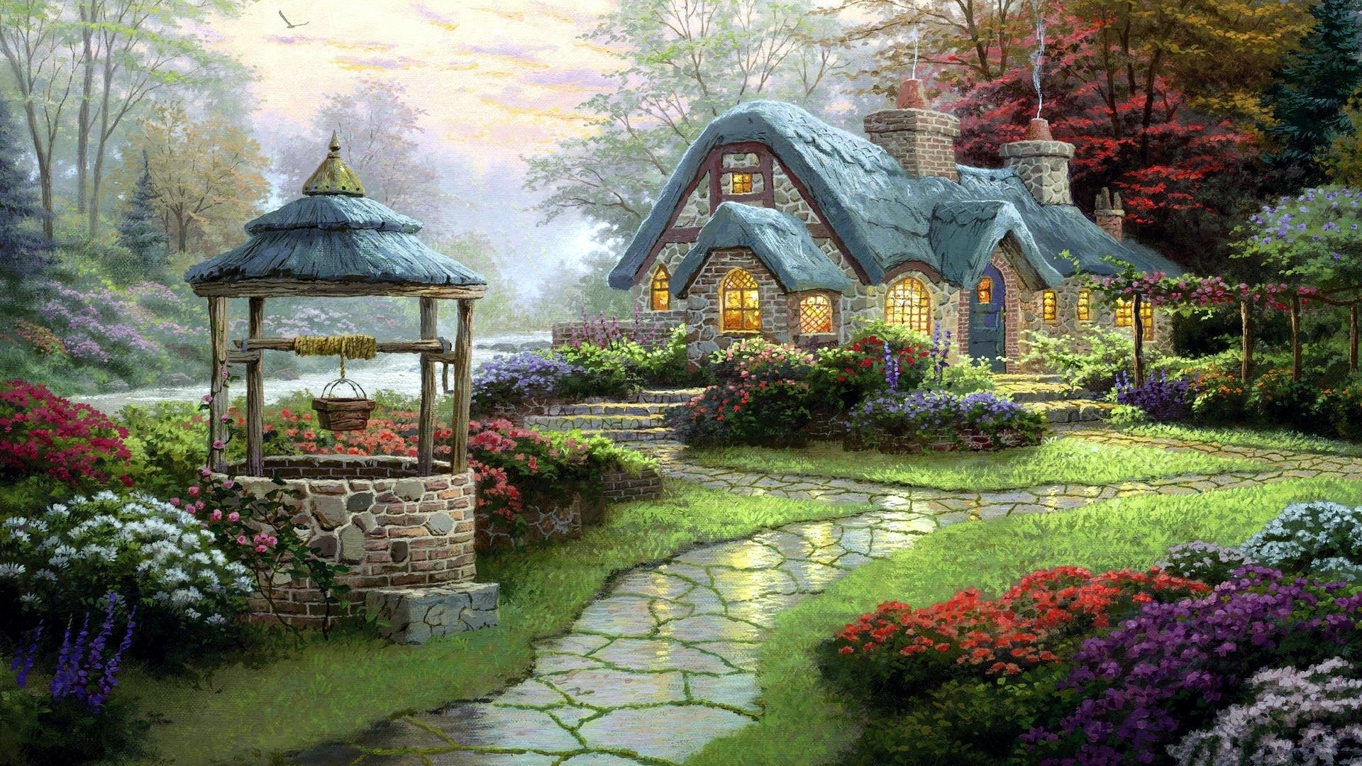 Cottage Wallpaper