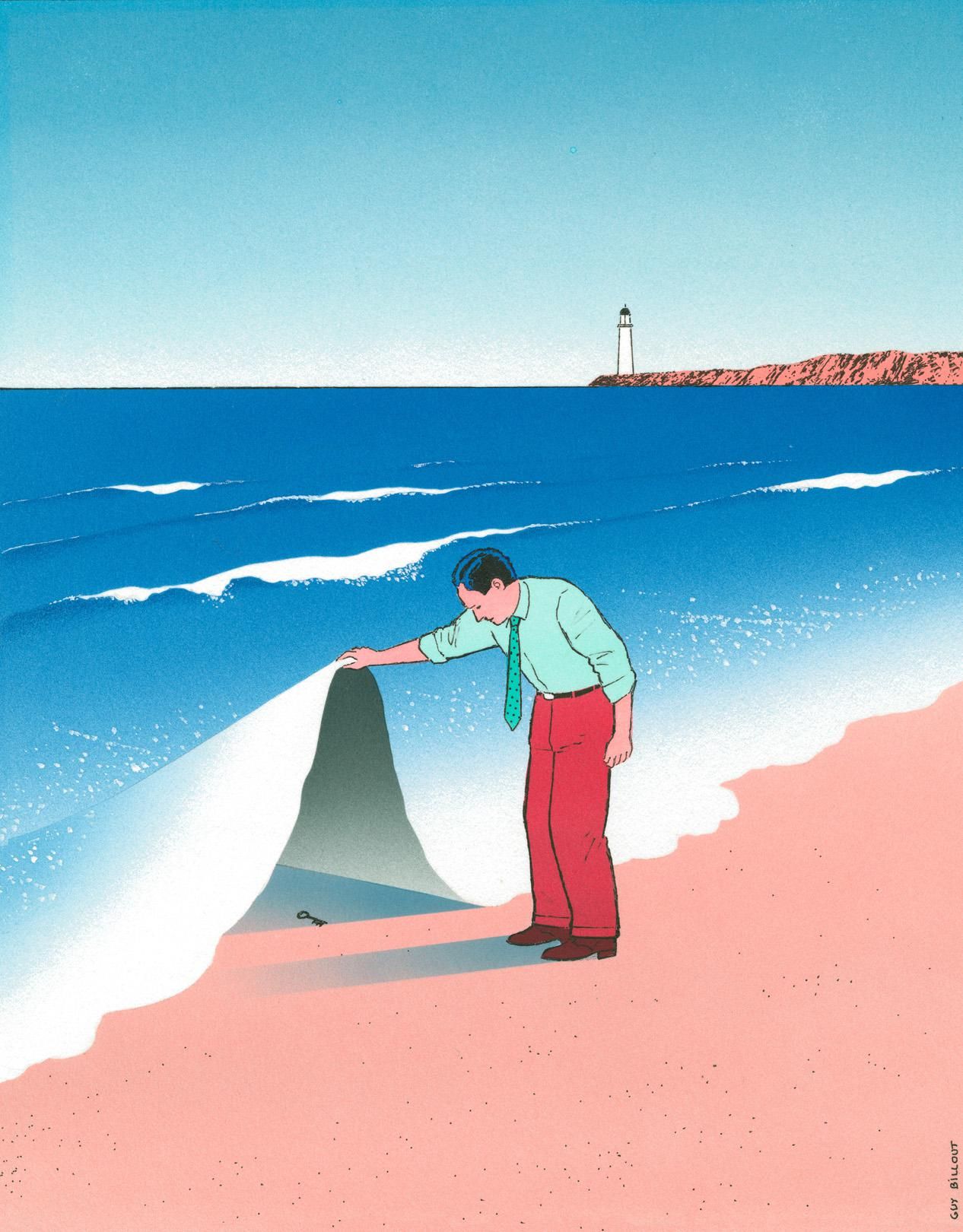 Guy Billout. Surreal art, Cover art design, Art inspiration