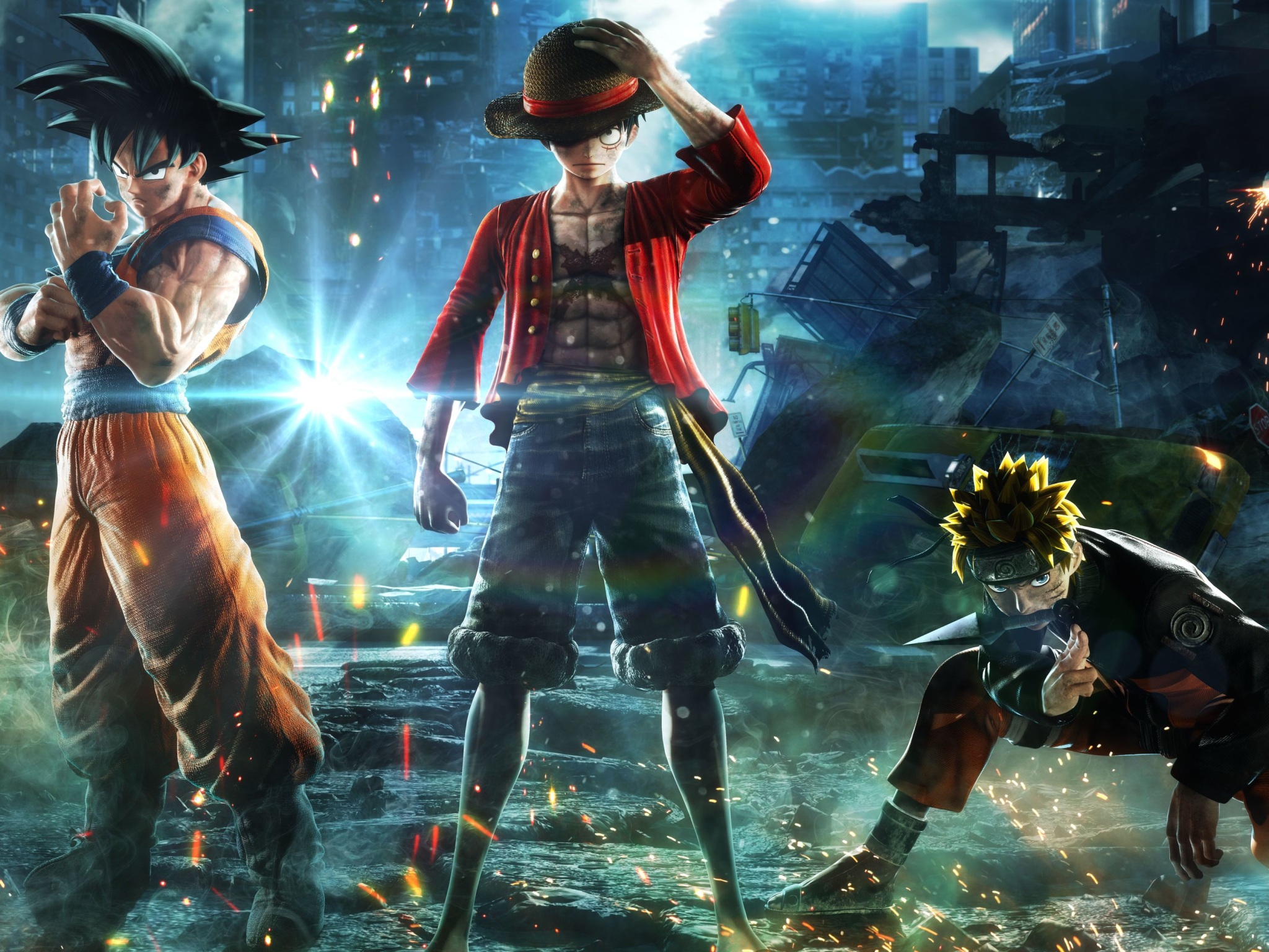 Wallpaper 4k Goku Monkey D Luffy Naruto Jump Force 8k Wallpaper
