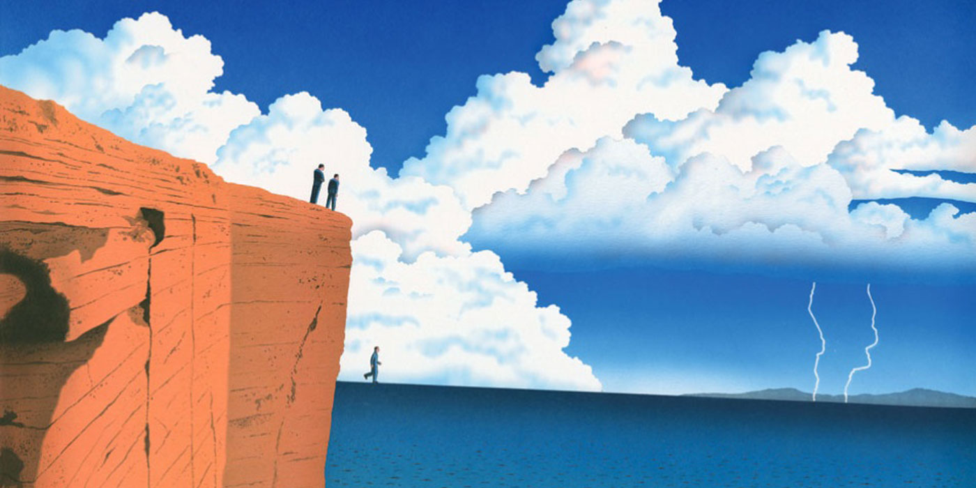 Guy Billout ironic illustrator. Inspire We Trust