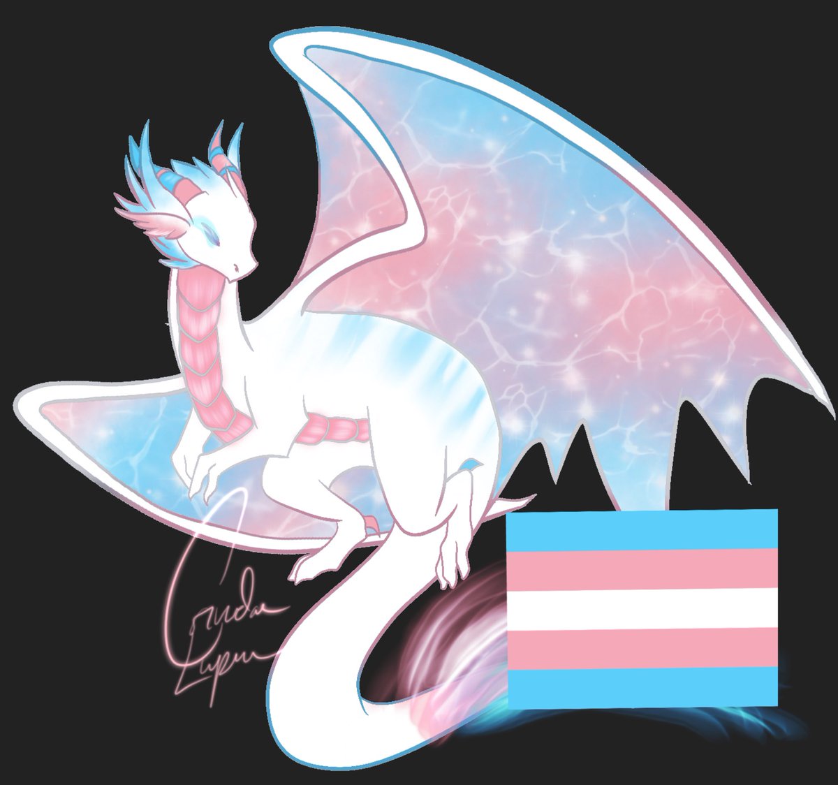 Ravyn “V” Lupin en Twitter: Pansexual Pride Dragon Link: #scalesout #pansexual #pan #pride