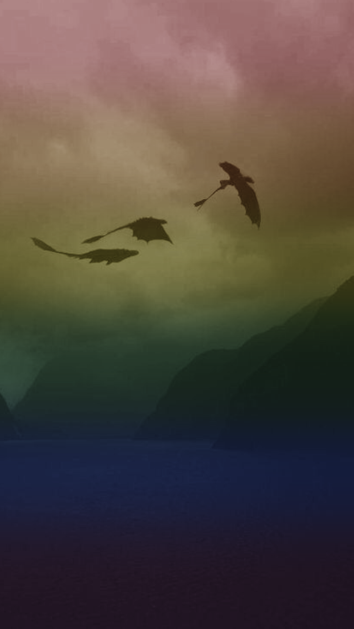 Lgbtqa Aesthetics Gay + Dragon Phone Background For Anon