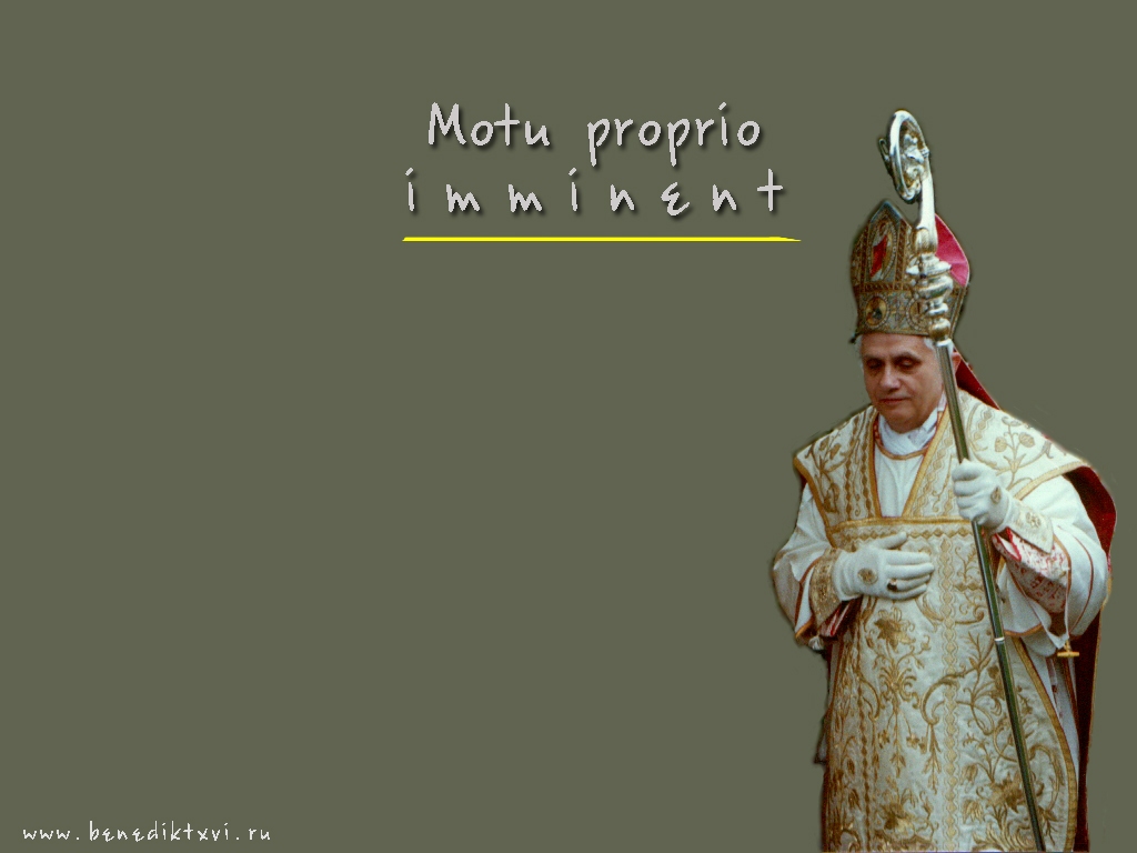 PHOTO ○ Wallpaper with the Pope Benedict XVI ○ Papst Press