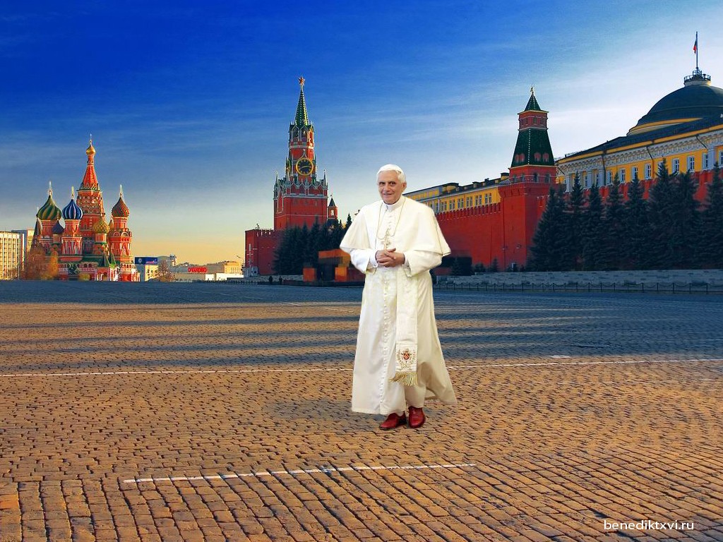 PHOTO ○ Wallpaper with the Pope Benedict XVI ○ Papst Press