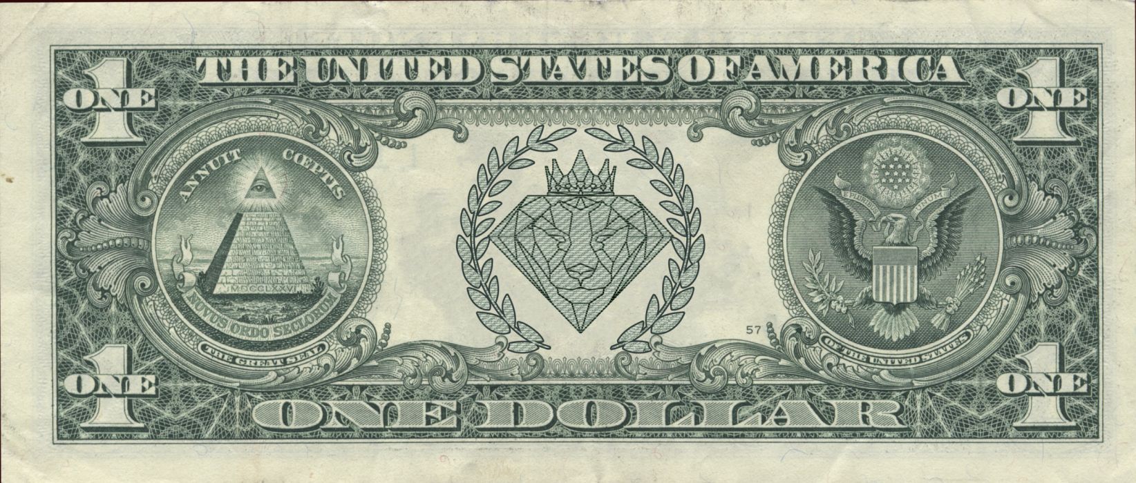 Brokerhood one Dollar illuminati USA wallpaperx3116