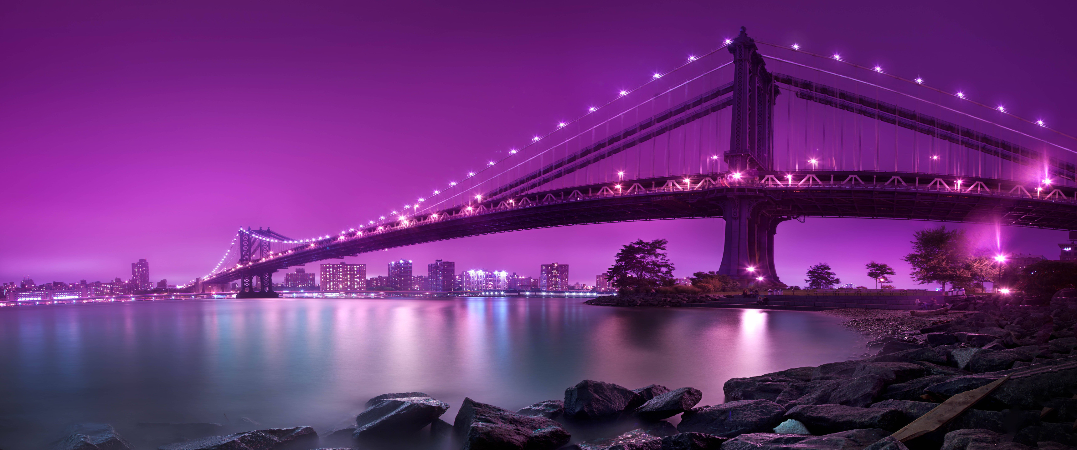 Purple Sky Ultrawide Wallpaper