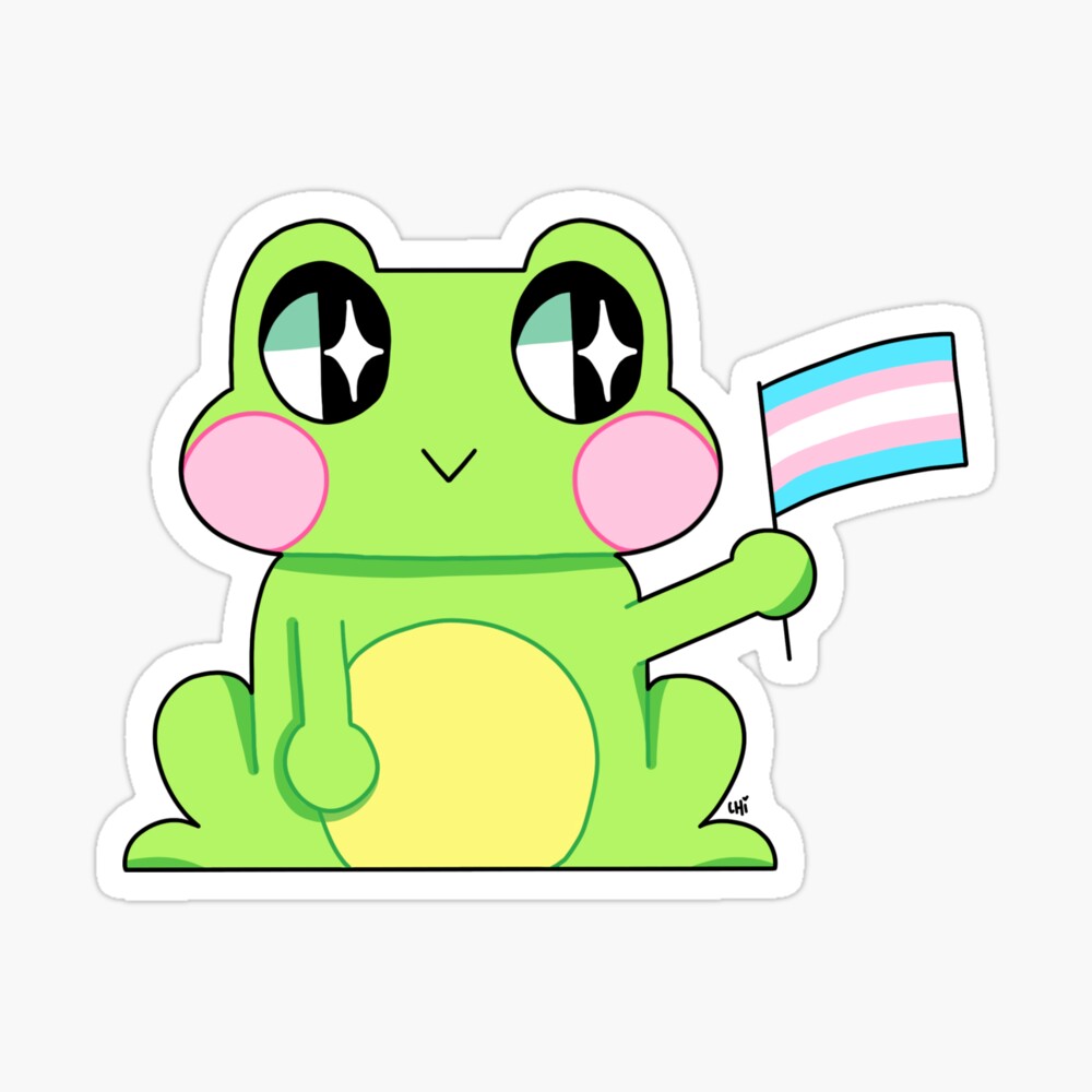 trans frog Art Print