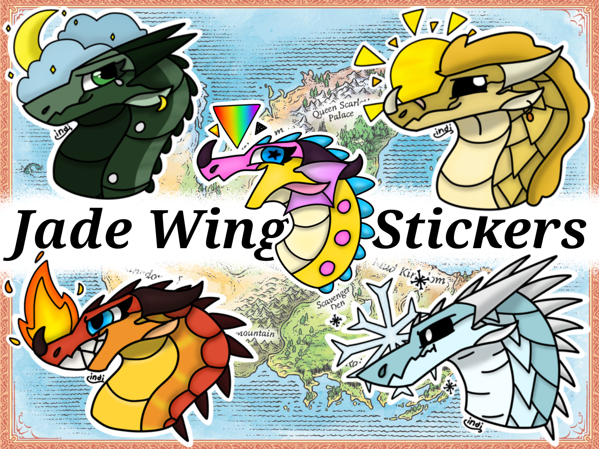 Jade Winglet stickers! Get em' while their hot! FTU as long as you credit me and keep my name on it :3