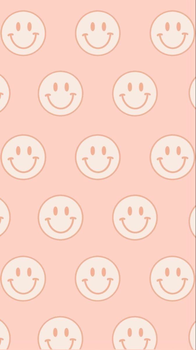 cute & simple smiley face iphone background ☻. Preppy wallpaper, Phone wallpaper patterns, Pretty wallpaper iphone