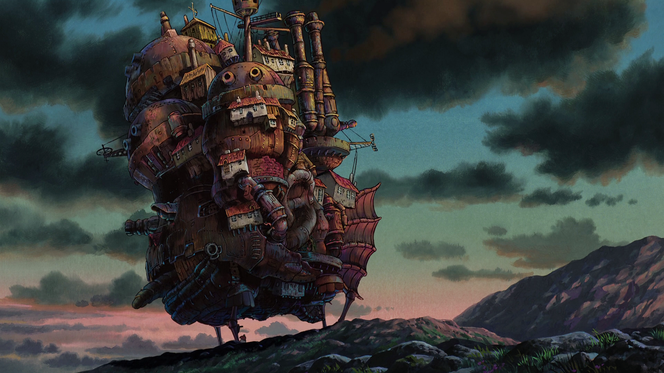 anime, Hauru no Ugoku Shiro, Howls Moving Castle, Studio Ghibli Gallery HD Wallpaper