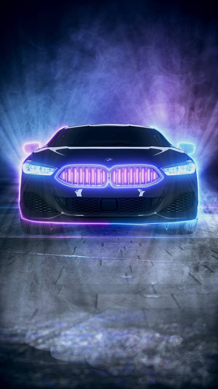 BMW Neon Wallpaper, iPhone Wallpaper