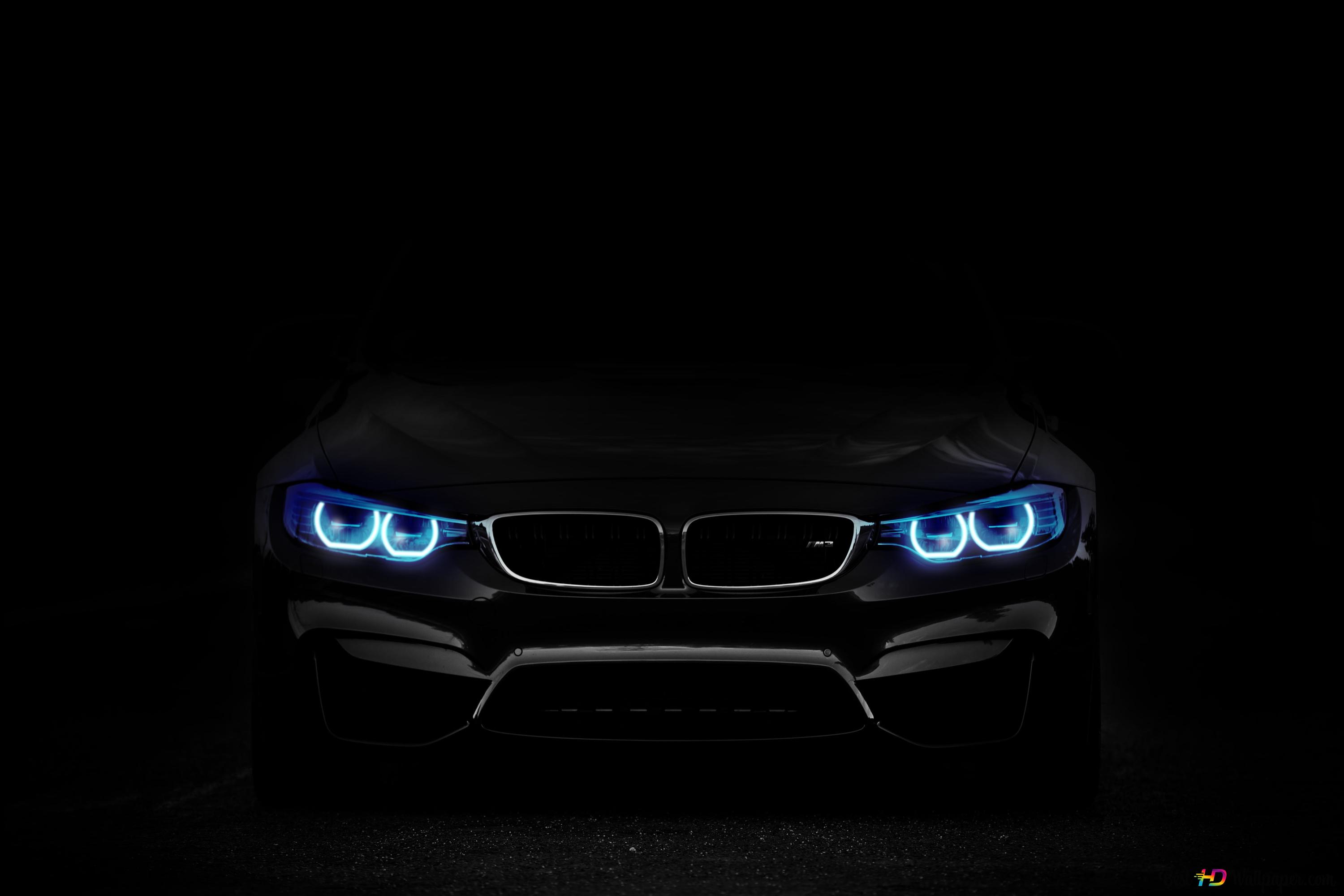 It is remarkable with its BMW neon light headlights, which look perfect with its black color in the dark. 4K wallpaper download