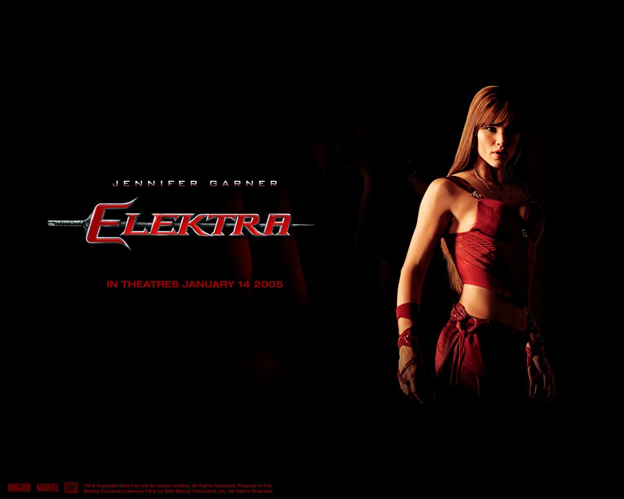 ❦ Jennifer Garner as 'Electra' in the 2005 movie. Marvel dc movies, Elektra, Marvel elektra