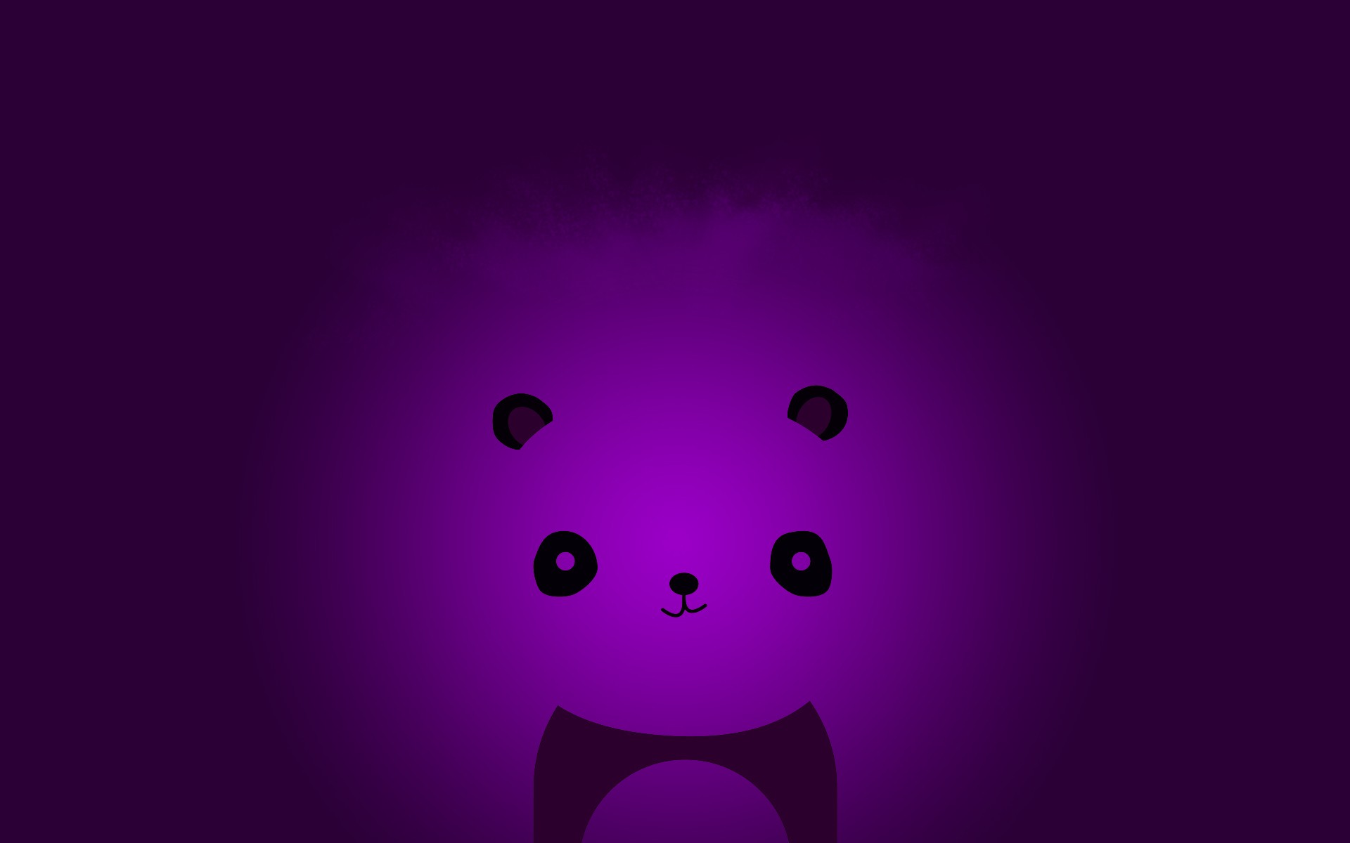 abstract, Minimalistic, Violet, Panda, Bears Wallpaper HD / Desktop and Mobile Background