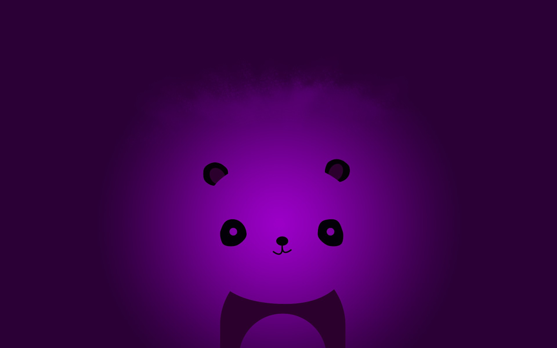 abstract, Minimalistic, Violet, Panda, Bears Wallpaper HD / Desktop and Mobile Background