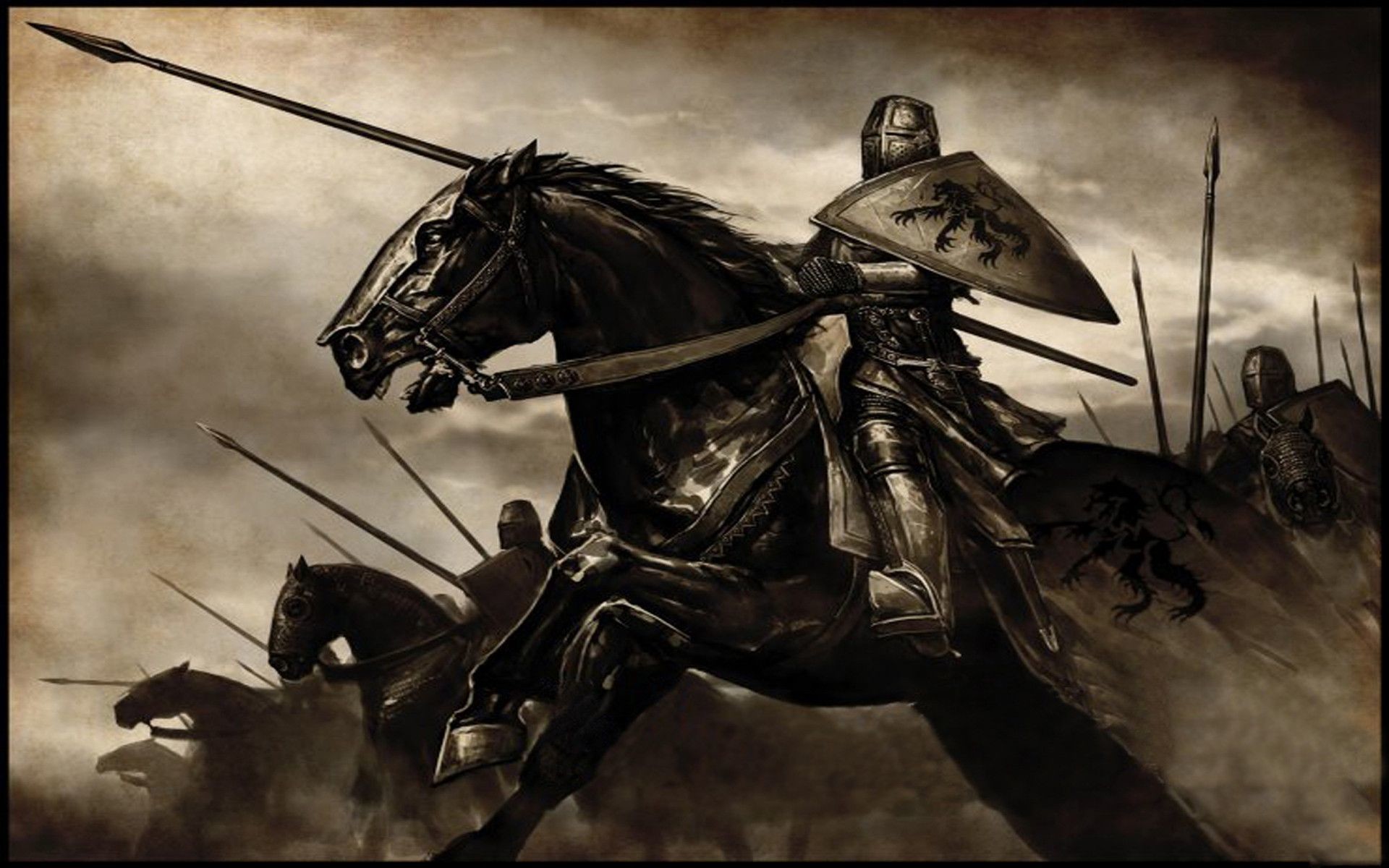 Medieval Knight Wallpaper. Background. Photo. Image