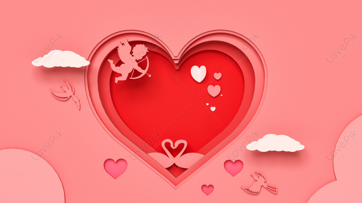 Cupid Valentines Day Small Scene Download Free. Banner Background Image