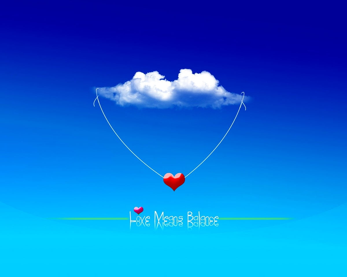 St. Valentine, Blue, Clouds background