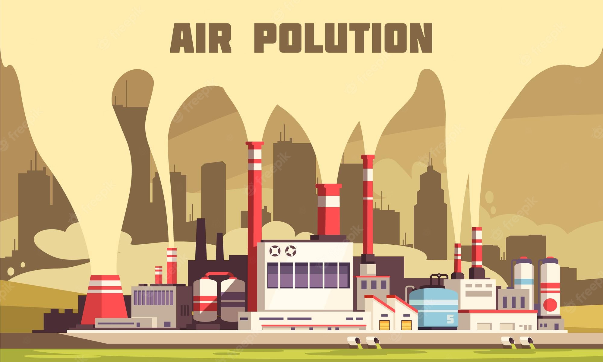 Загрязнение атмосферы плакат
