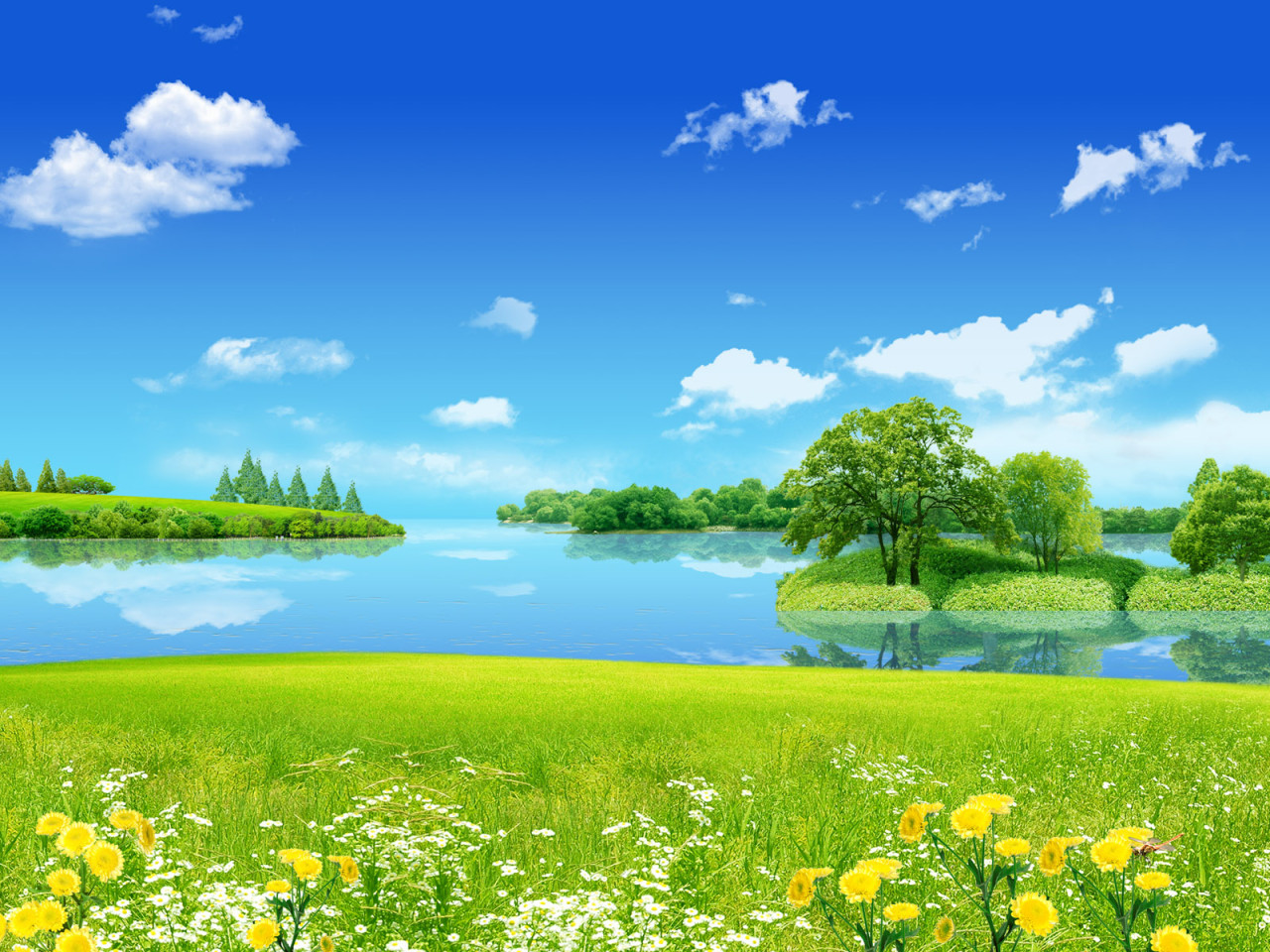 Spring Landscape Desktop wallpaper 1280x1024