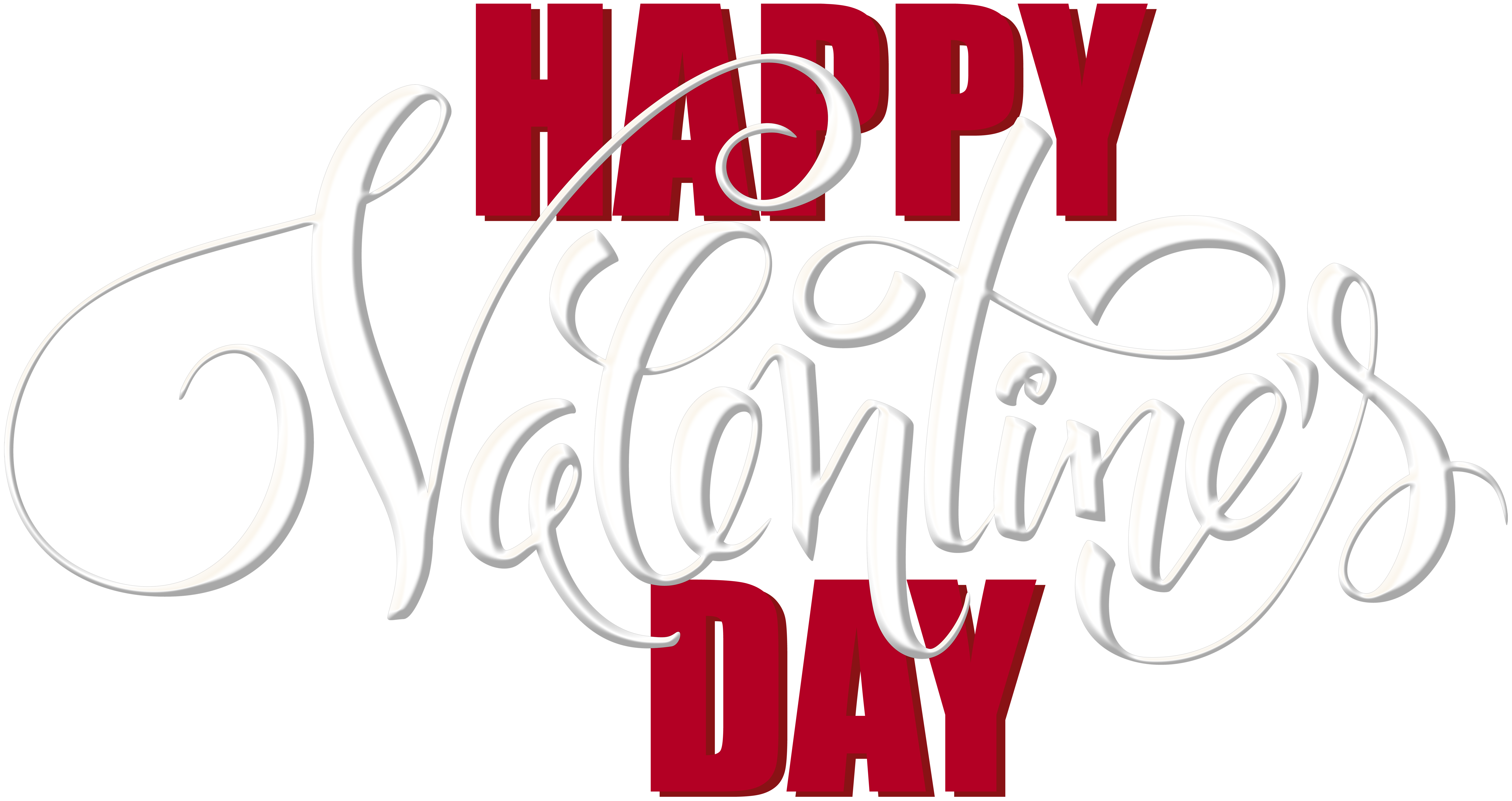 Happy Valentine's Day Text Clip Art Image​-Quality Free Image and Transparent PNG Clipart
