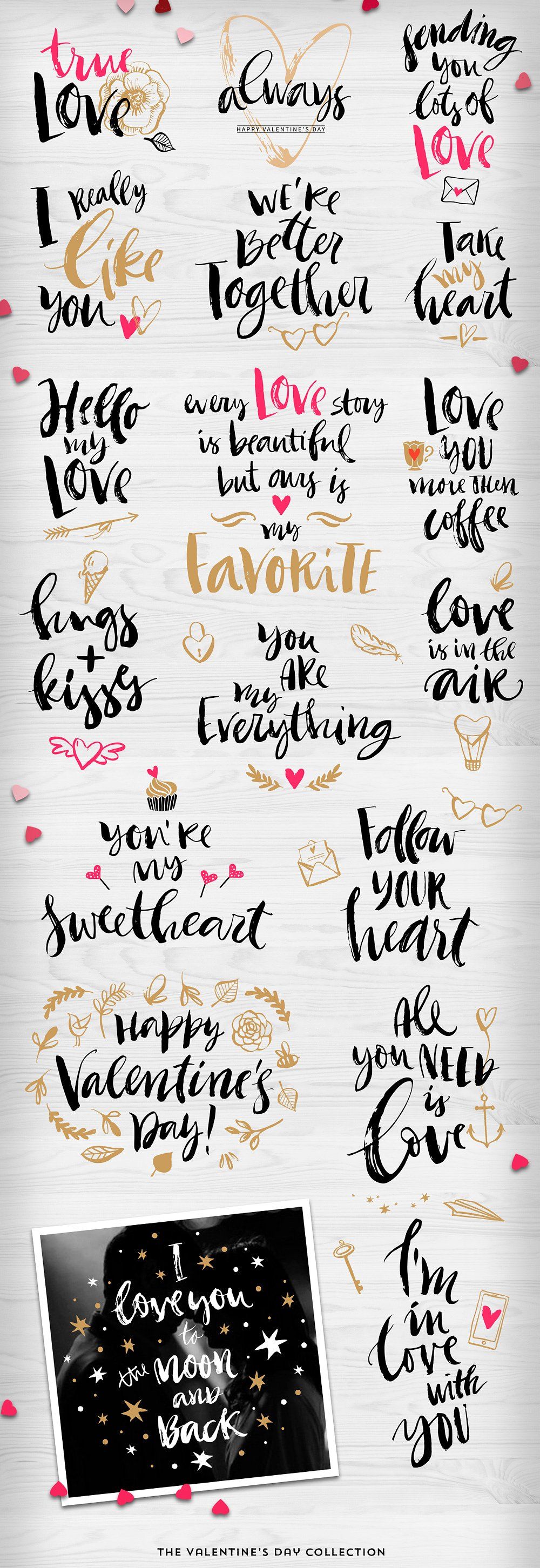 Valentine's day gift tags & overlays. Hand lettering, Lettering, Valentines