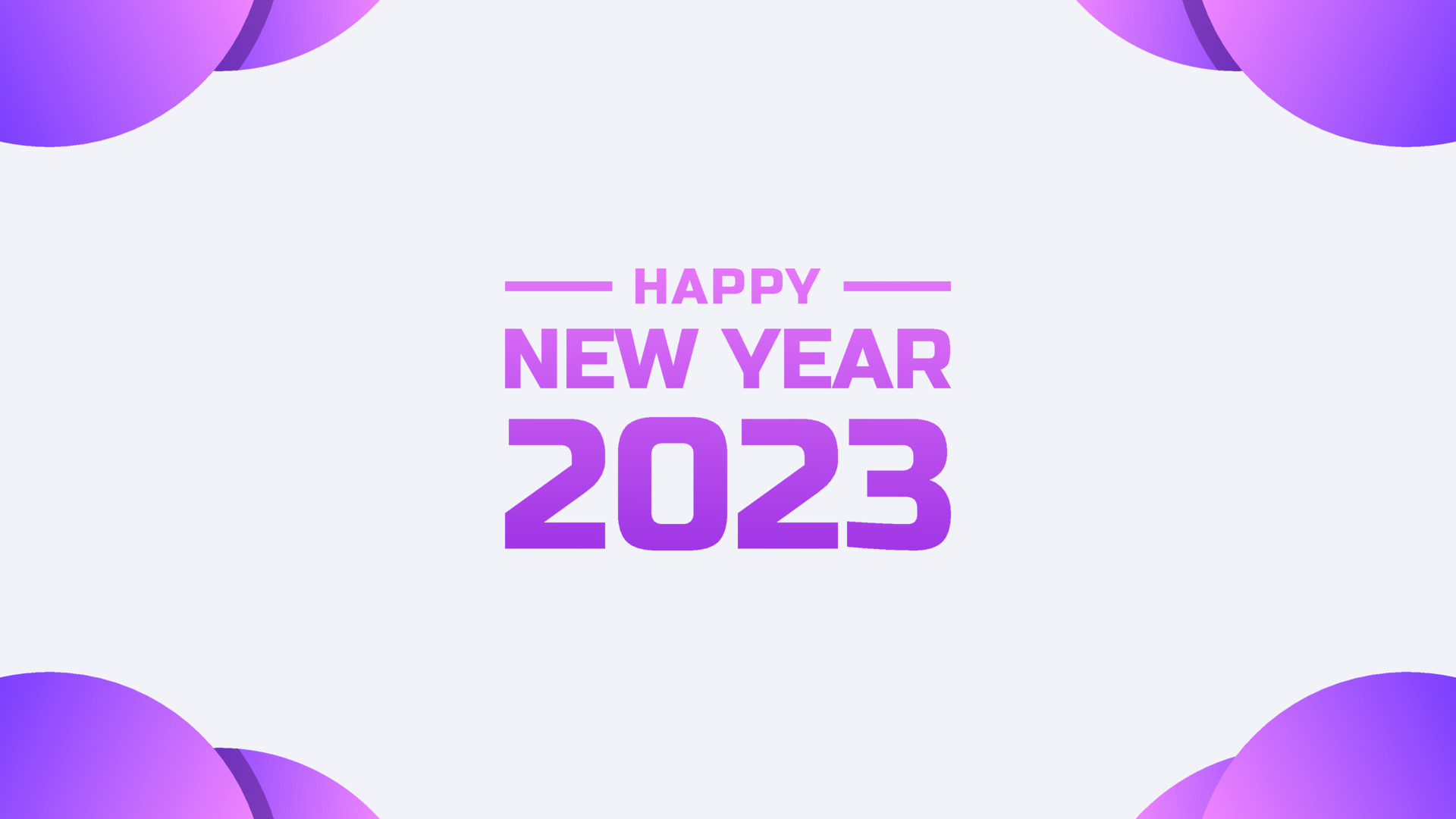 HAPPY NEW YEAR 2023 BACKGROUND WITH PURPLE COLOR