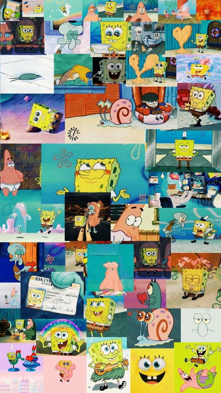 Spongebob Collage Wallpapers - Wallpaper Cave