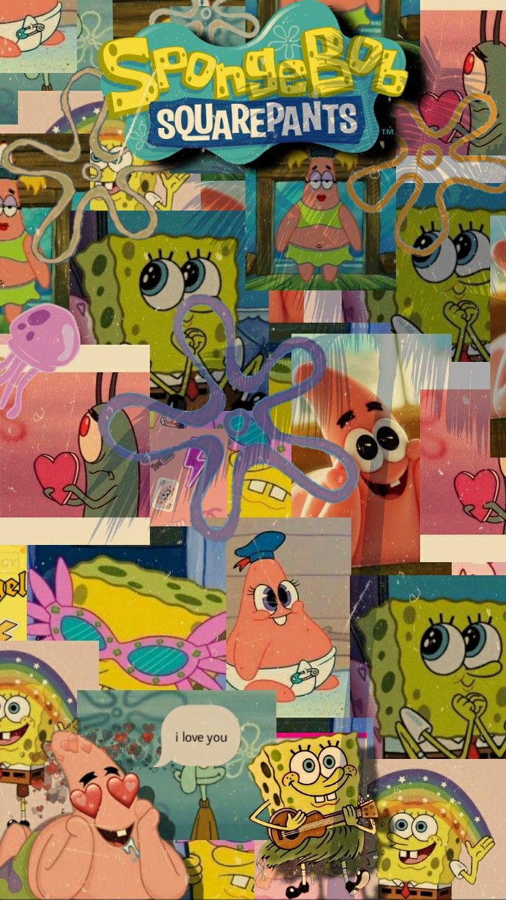 Spongebob Collage Wallpapers - Wallpaper Cave