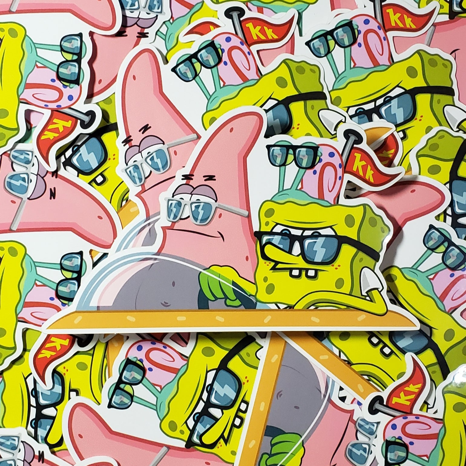 SpongeBob Gang Stickers. Design by: tgnzlez_designs