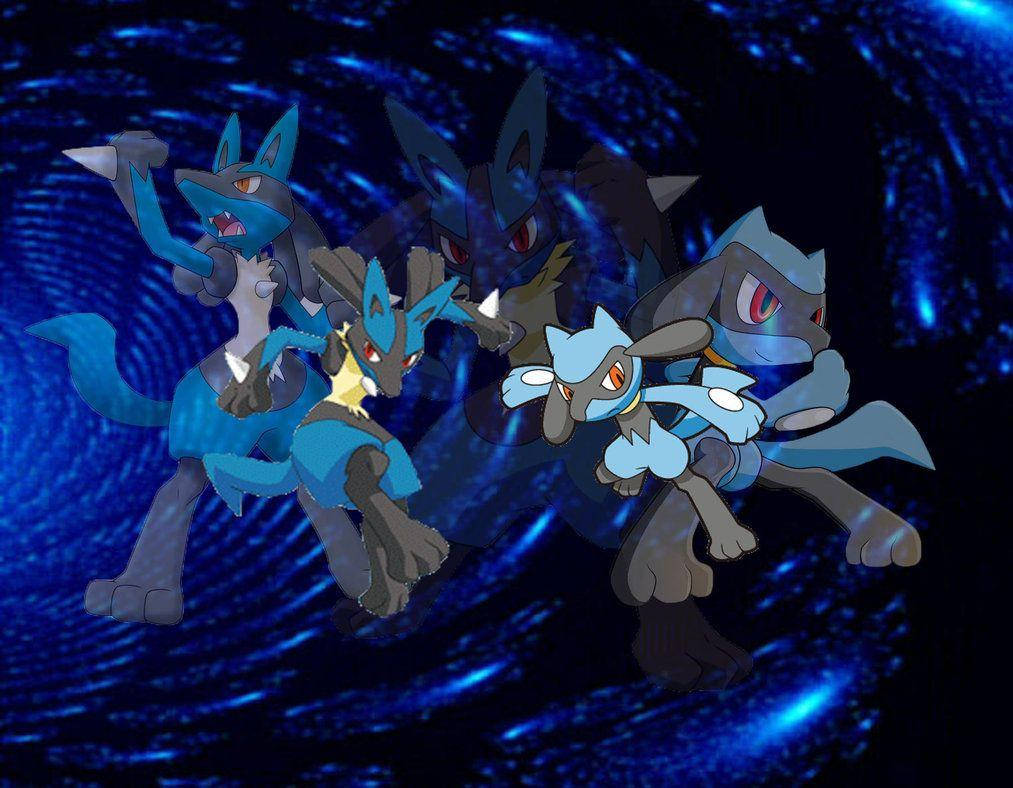 Download Dynamic Riolu And Lucario Wallpaper