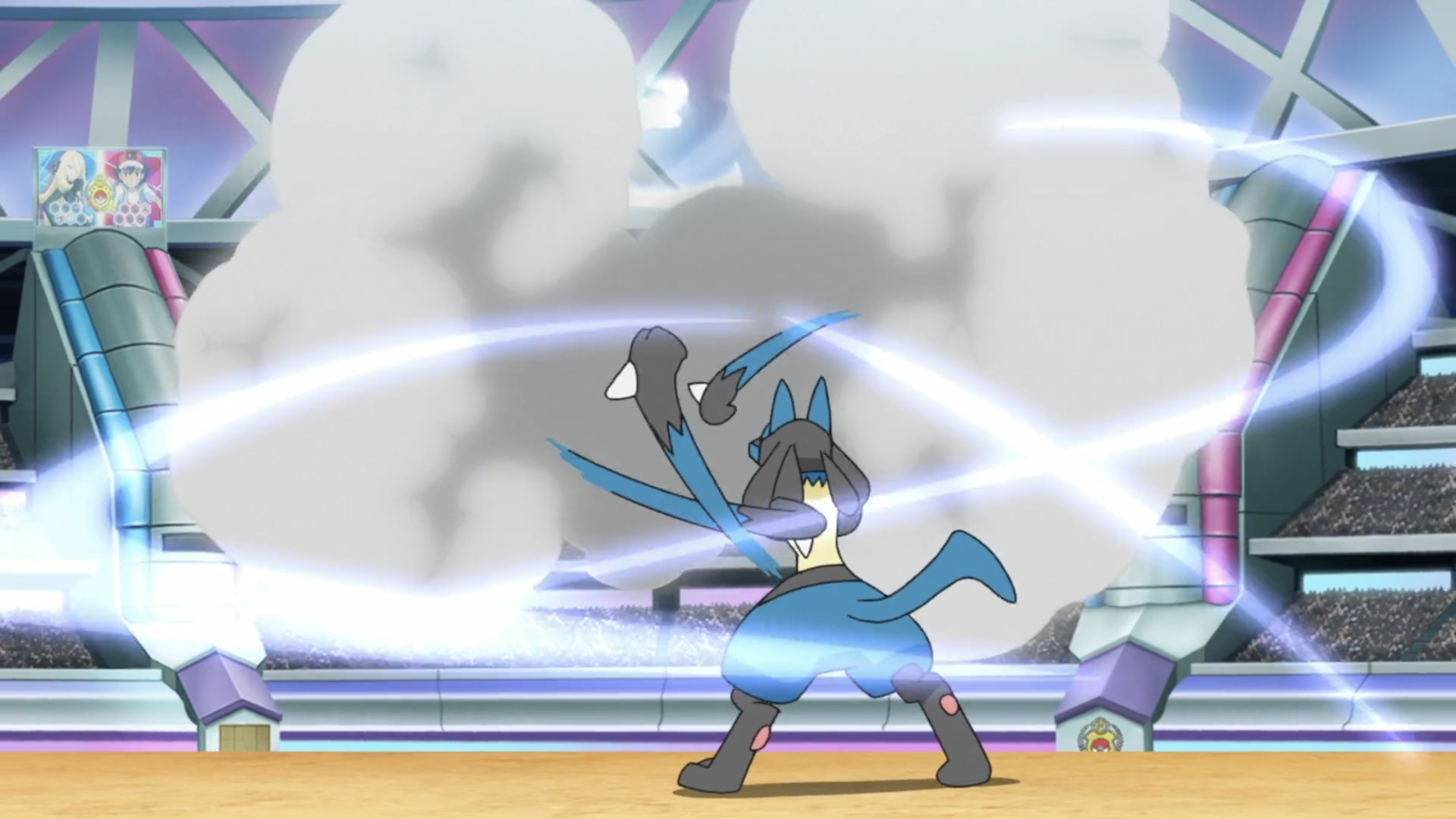 Ash's Lucario. Pokémon