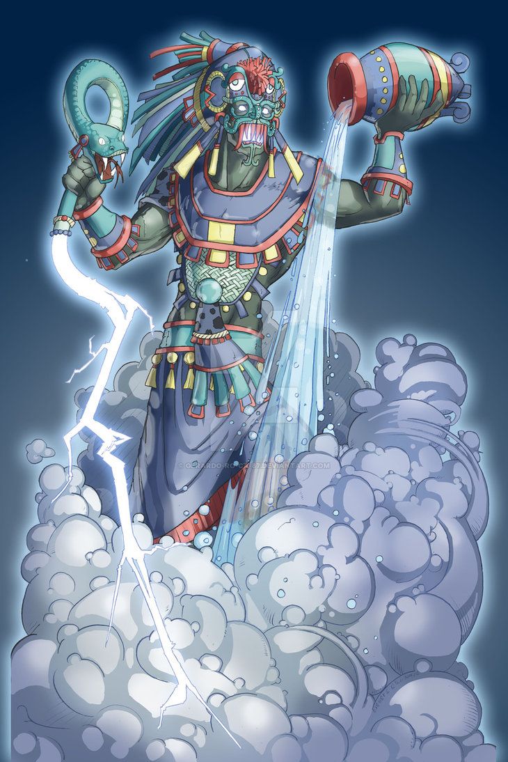 Tláloc; Aztec God of the Rain. Aztec artwork, Mayan art, Aztec art
