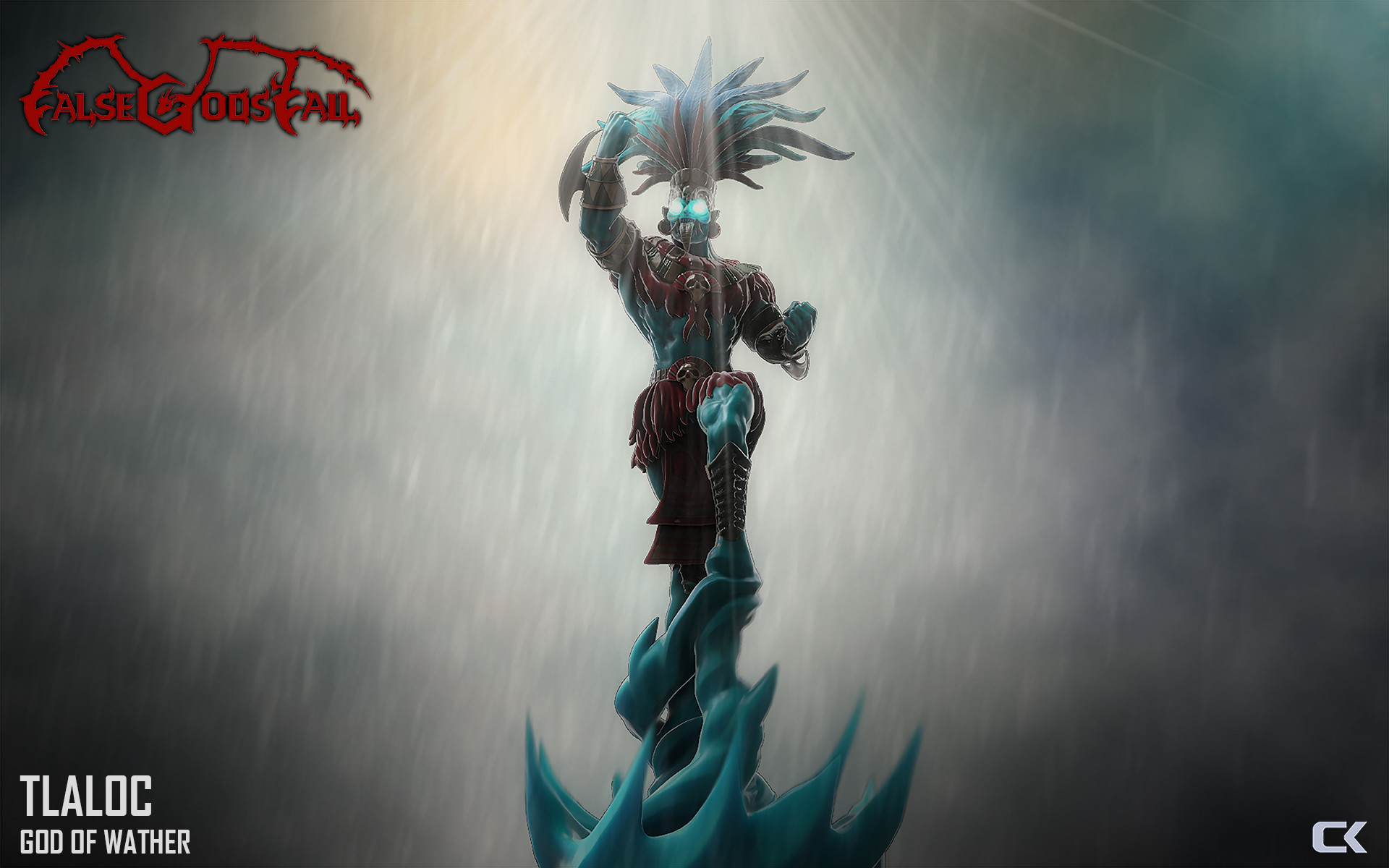 Tlaloc god of wather miniature boardgame