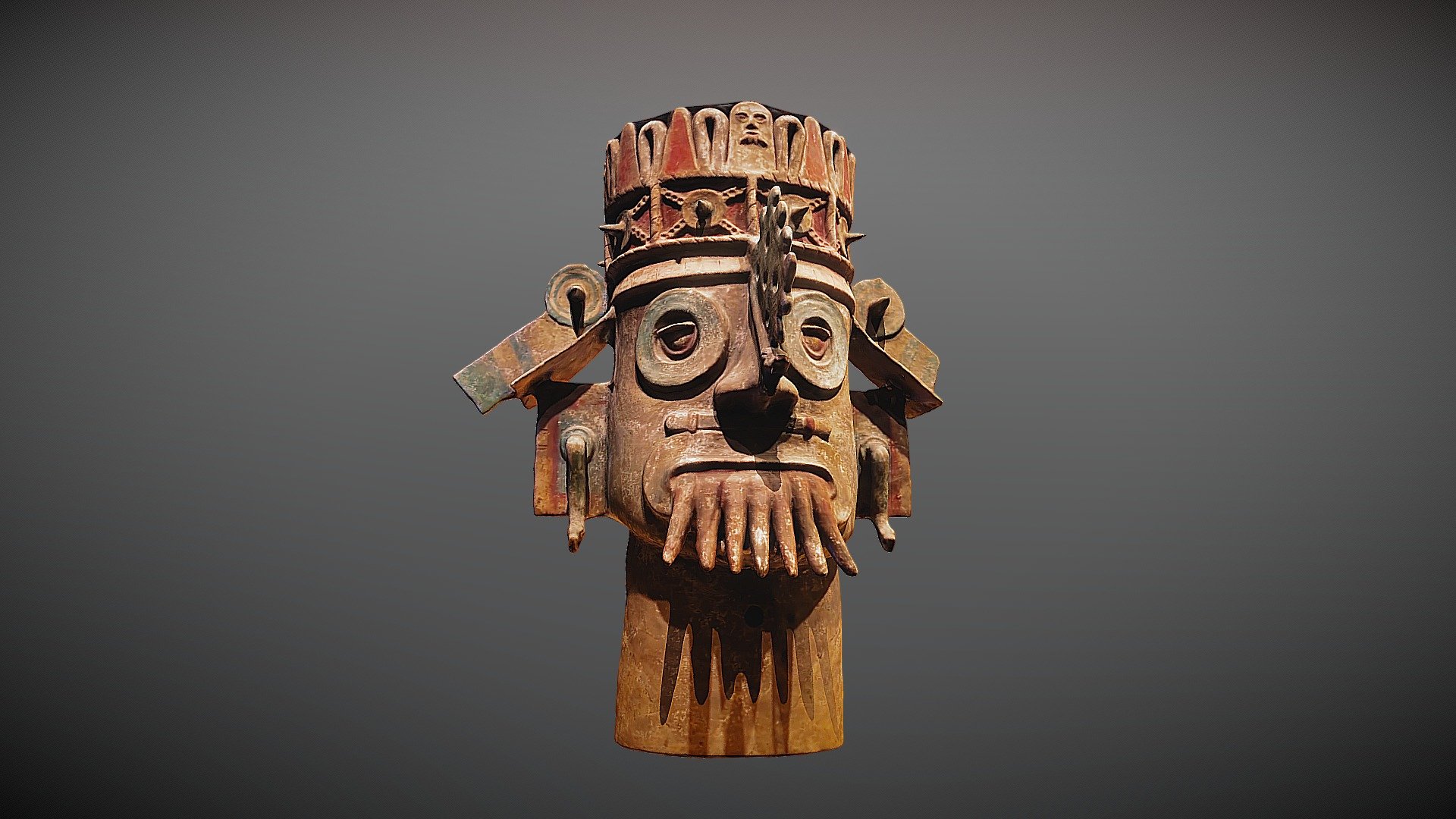 God of Water: Tlaloc Free 3D model by SBCVL_UCSF [66d8c50]