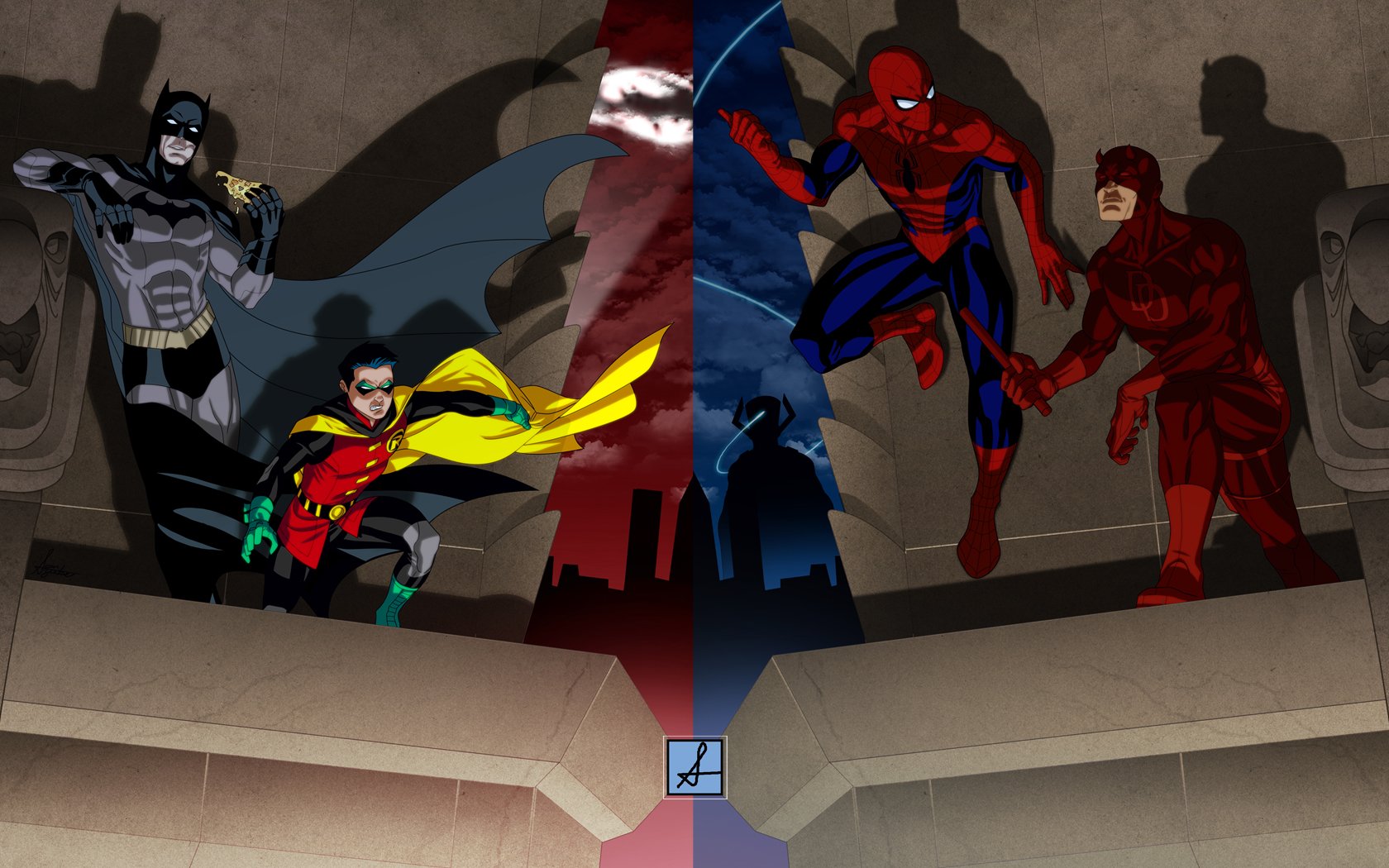 batman, Robin, Dc, Comics, Comics, Spider man, Daredevil, Marvel, Comics Wallpaper HD / Desktop and Mobile Background