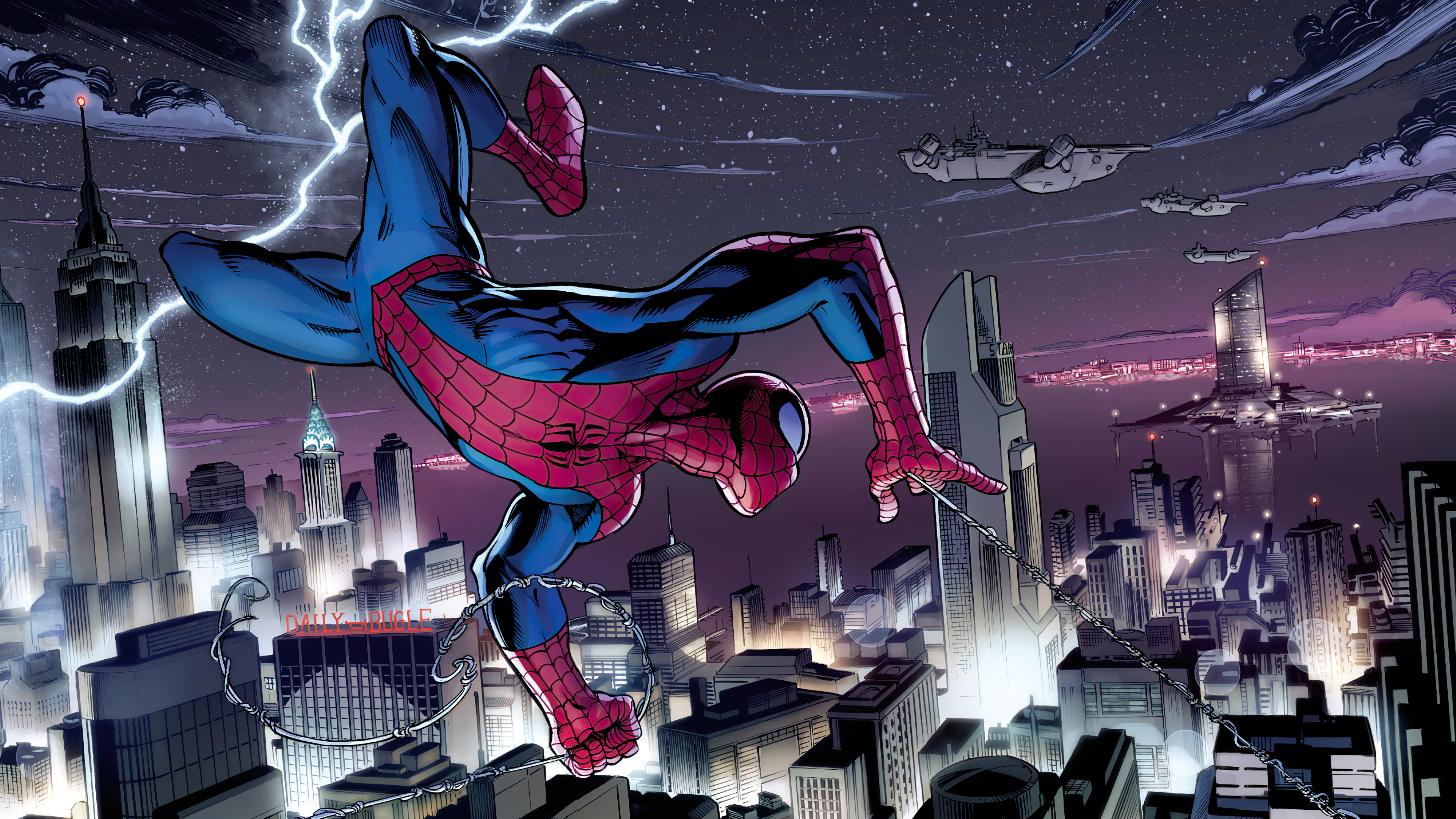Spider Man Comics Wallpaper And Background 4K, HD, Dual Screen