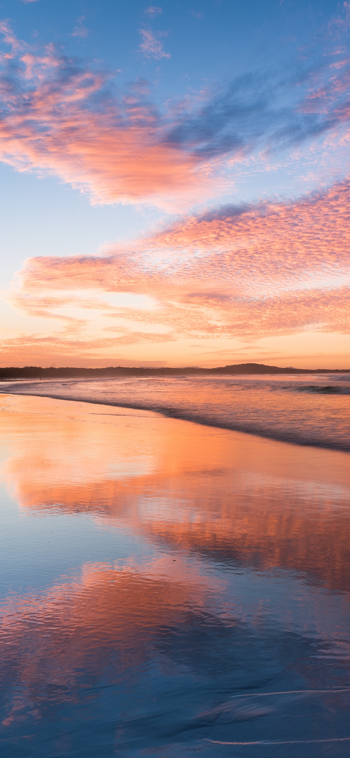 Sunset Wallpaper 4K, Horizon, Reflections, Nature