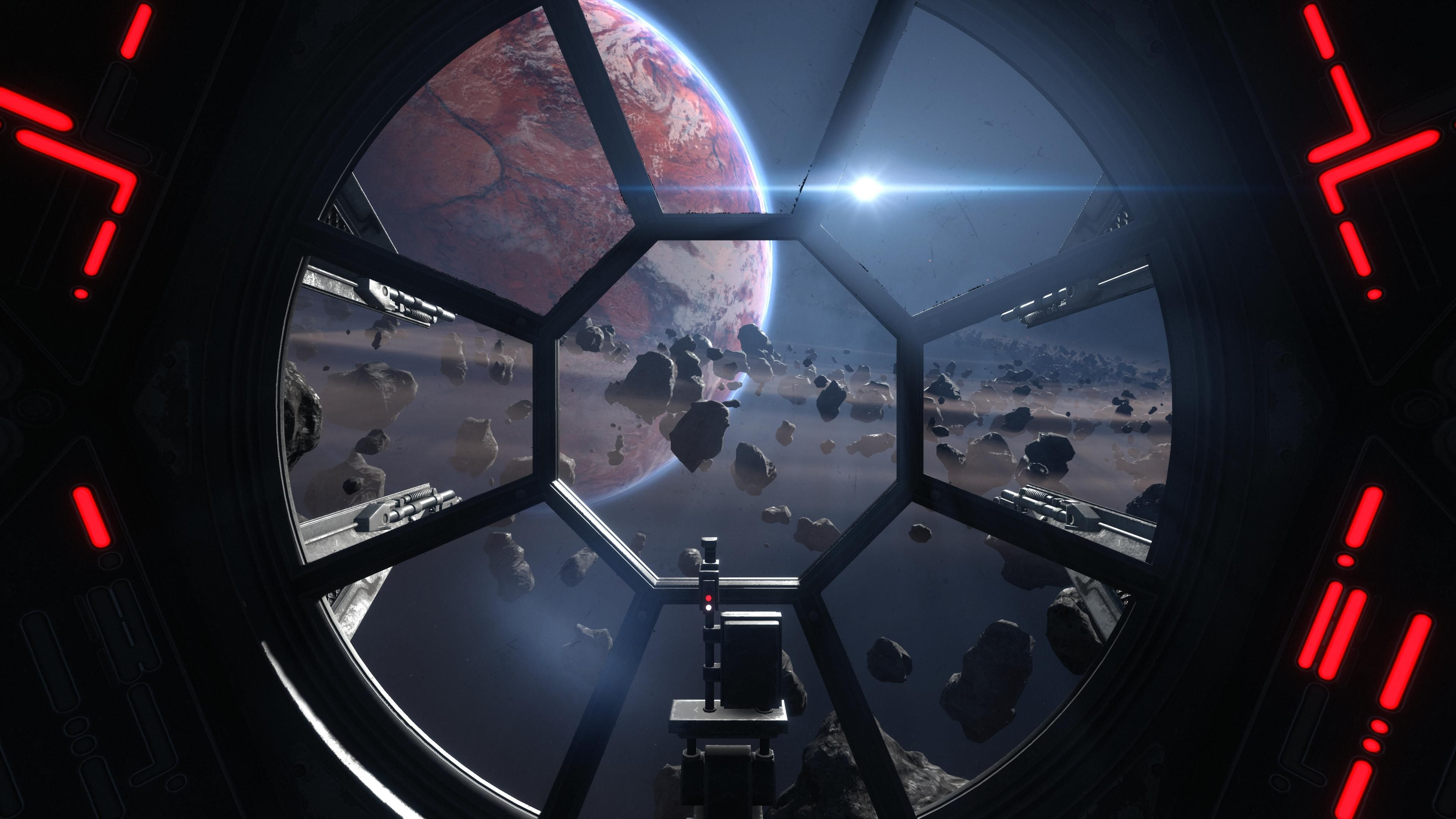 Tie Fighter Wallpaper and Background 4K, HD, Dual Screen