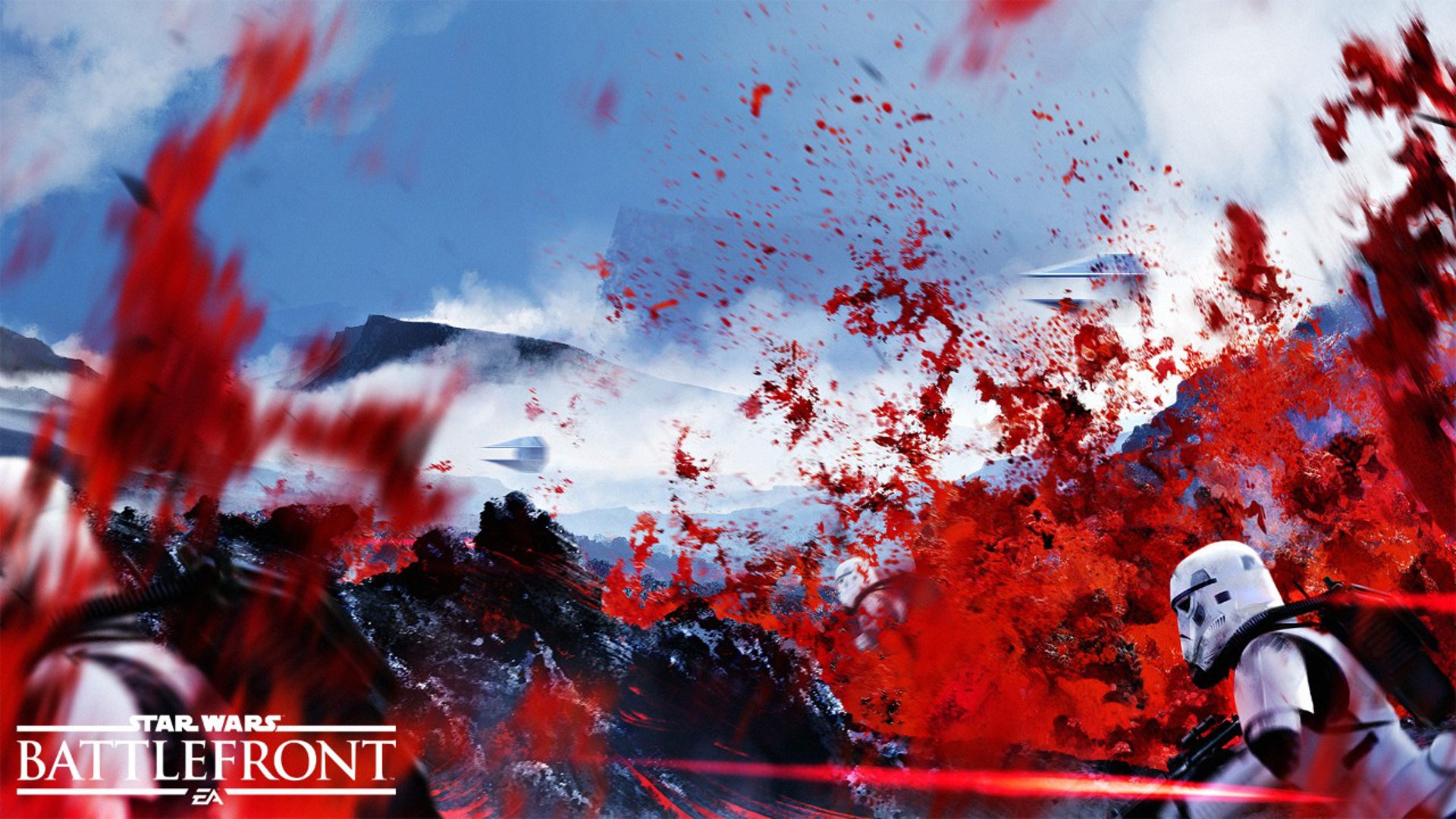 Wallpaper, Star Wars, red, TIE Fighter, lava, stormtrooper, dice, Star Wars Battlefront, EA Games, screenshot, computer wallpaper 1920x1080