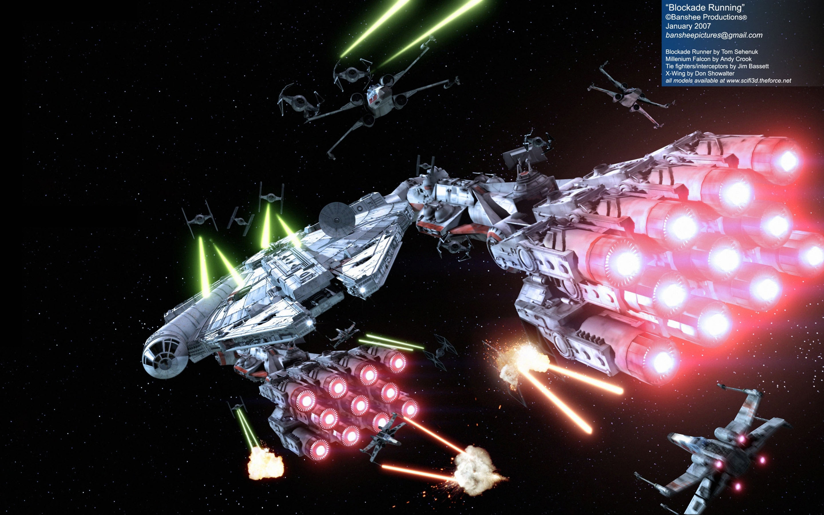 Star Wars Millenium Falcon X Wing Tie Fighters Download Wallpaper HD, Wallpaper13.com