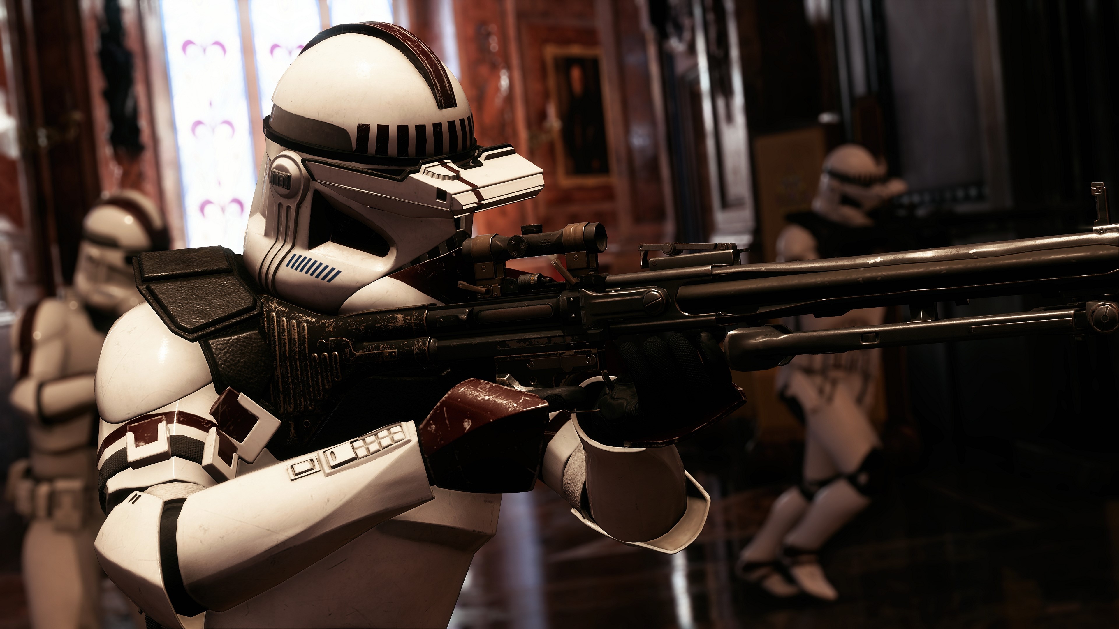 4K, video games, Star Wars Battlefront II, sniper rifle, Star Wars, clone trooper Gallery HD Wallpaper