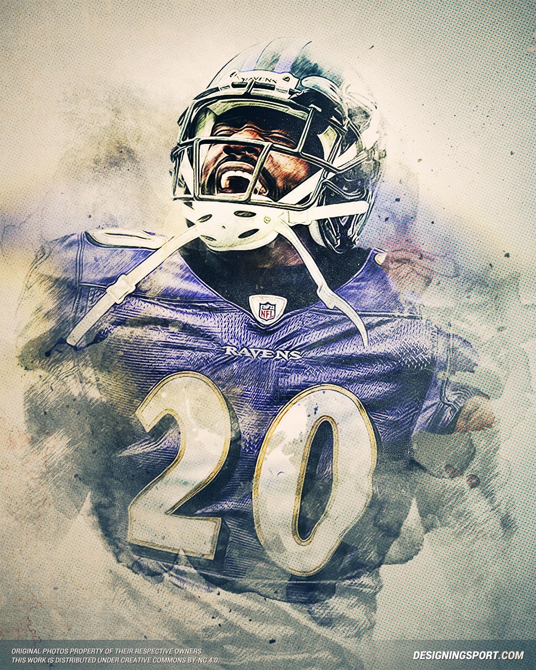 Ed Reed should come back and retire as a Raven  Baltimore ravens  football Baltimore ravens Nfl football art